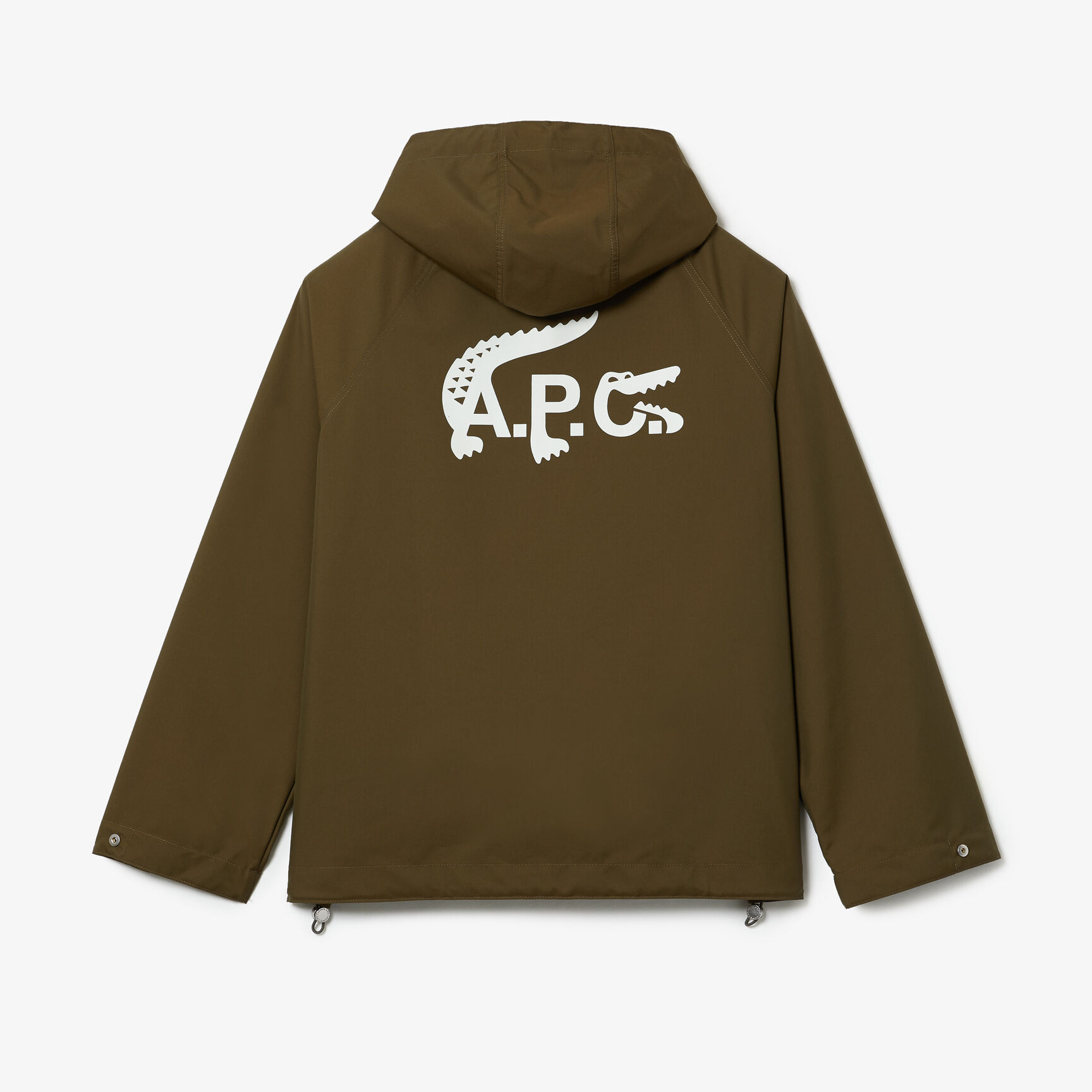 جاكيت بغطاء رأس قطن غابردين للجنسين مجموعة Lacoste x A.P.C. جاكيت بغطاء رأس قطن غابردين للجنسين مجموعة Lacoste x A.P.C.