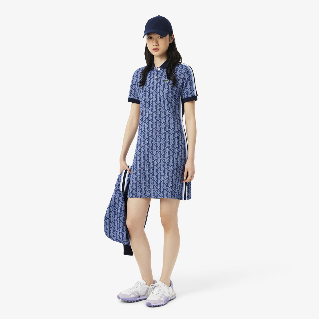 Slim Fit Monogram Jacquard Polo Dress - EF2655-00-AIT