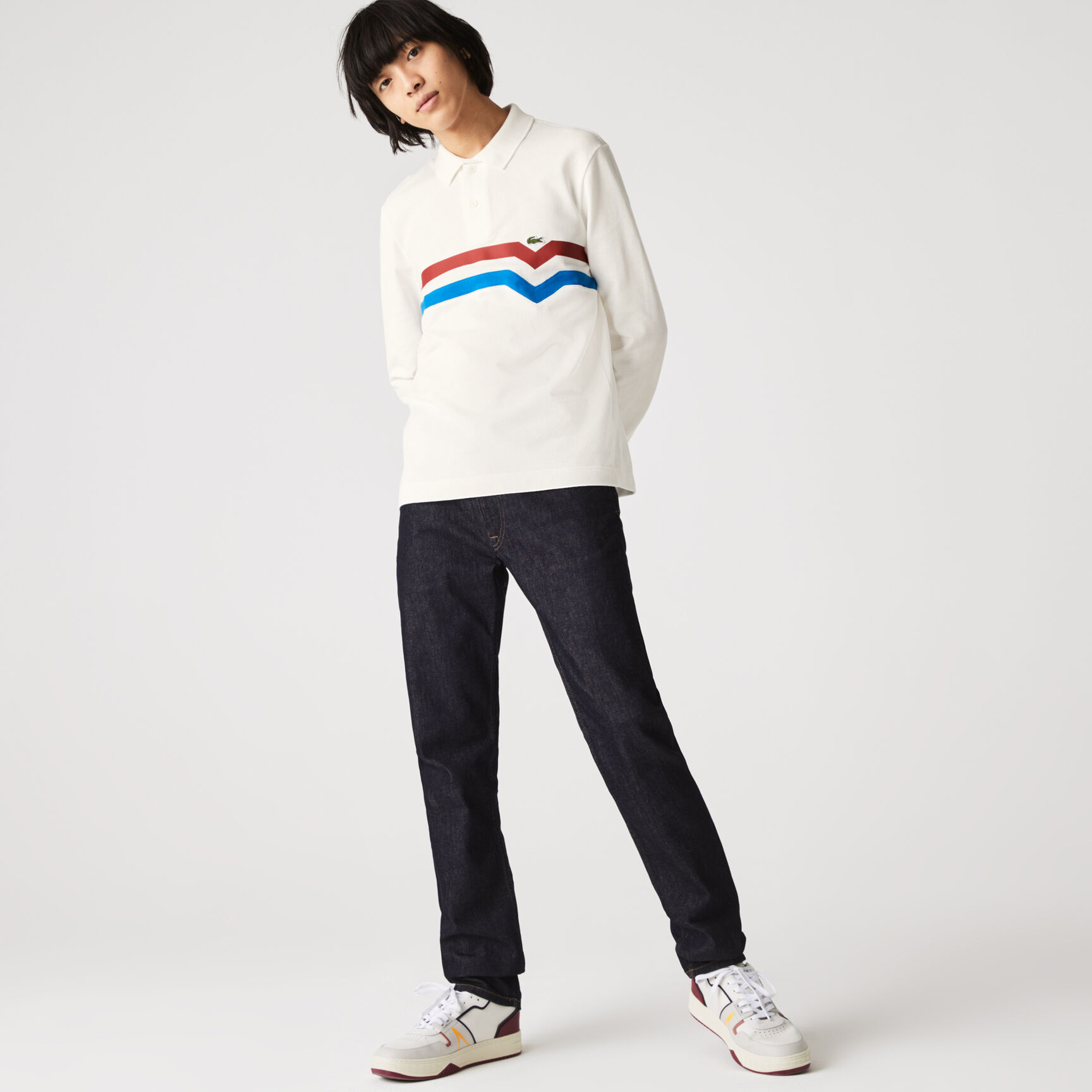 بولو Lacoste للرجال مصنوع في فرنسا بقصة عادية بولو Lacoste للرجال مصنوع في فرنسا بقصة عادية