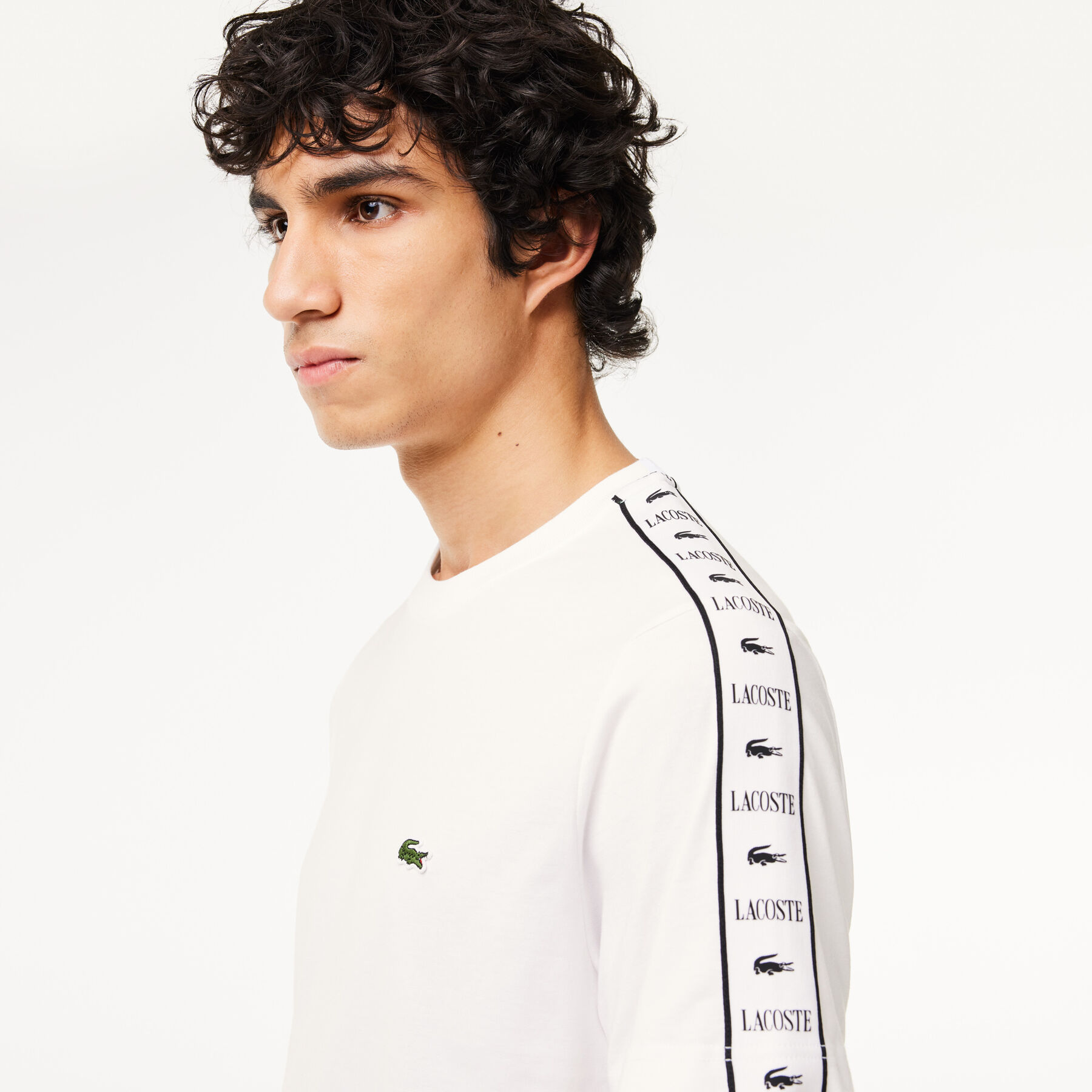 Cotton Jersey Logo Stripe T-shirt Cotton Jersey Logo Stripe T-shirt - TH7404-00-001