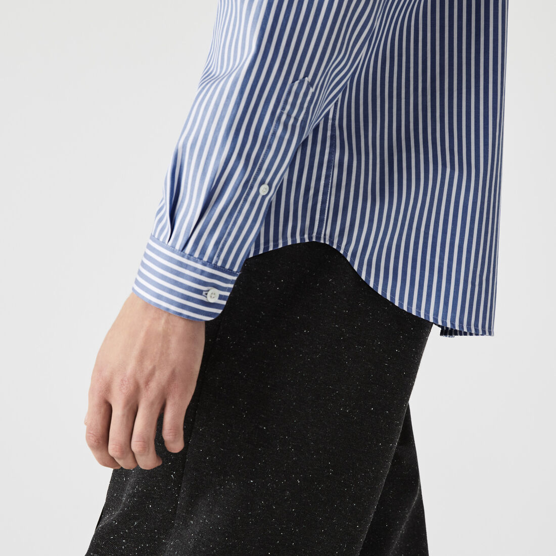 قميص قطن مخطط بقصة عادية للرجال Men's Regular Fit Striped Cotton Shirt - CH2936-00-F6Z