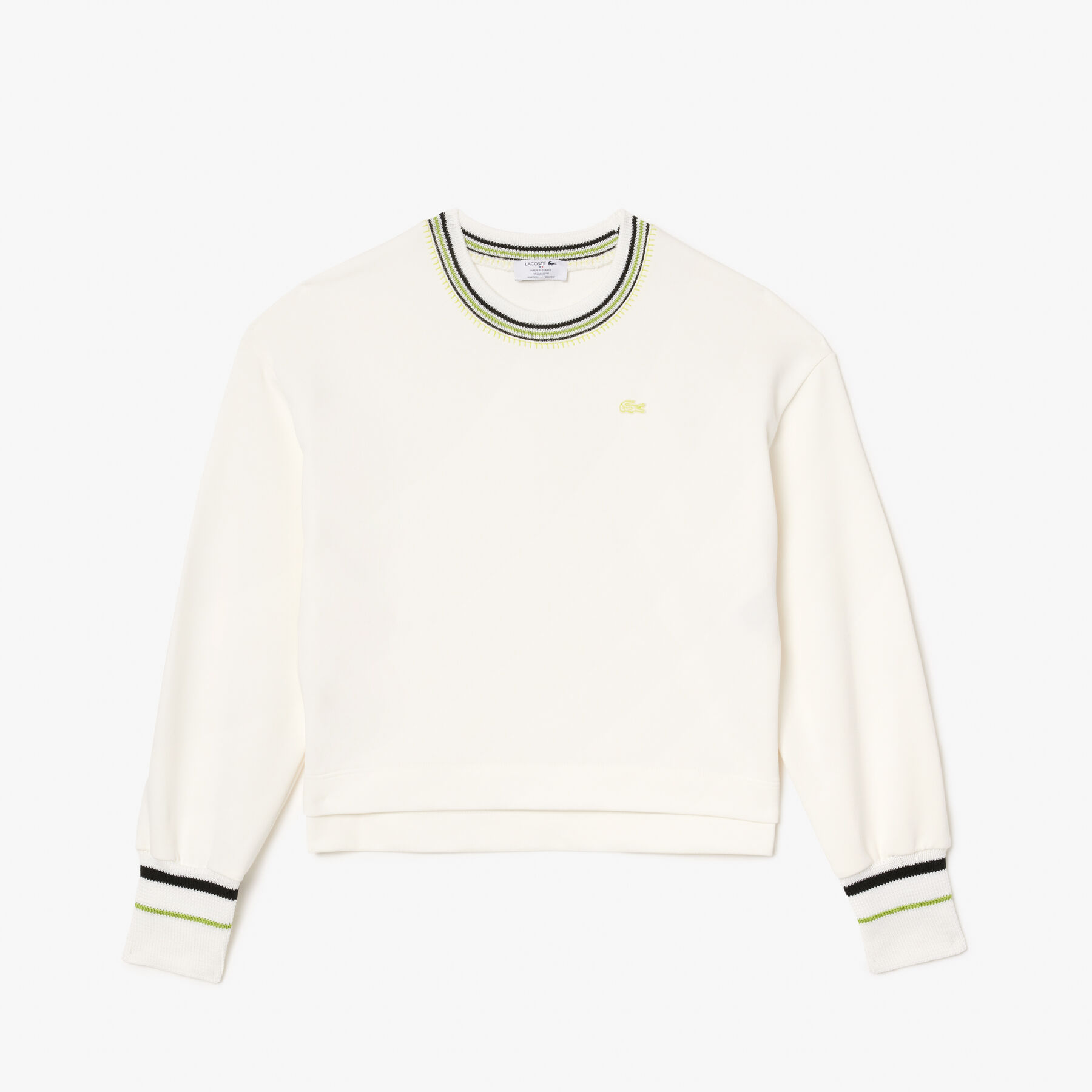 lacoste french made fleece sweatshirt