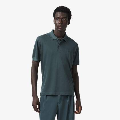 لاكوست runway classic fit silk pique polo shirt