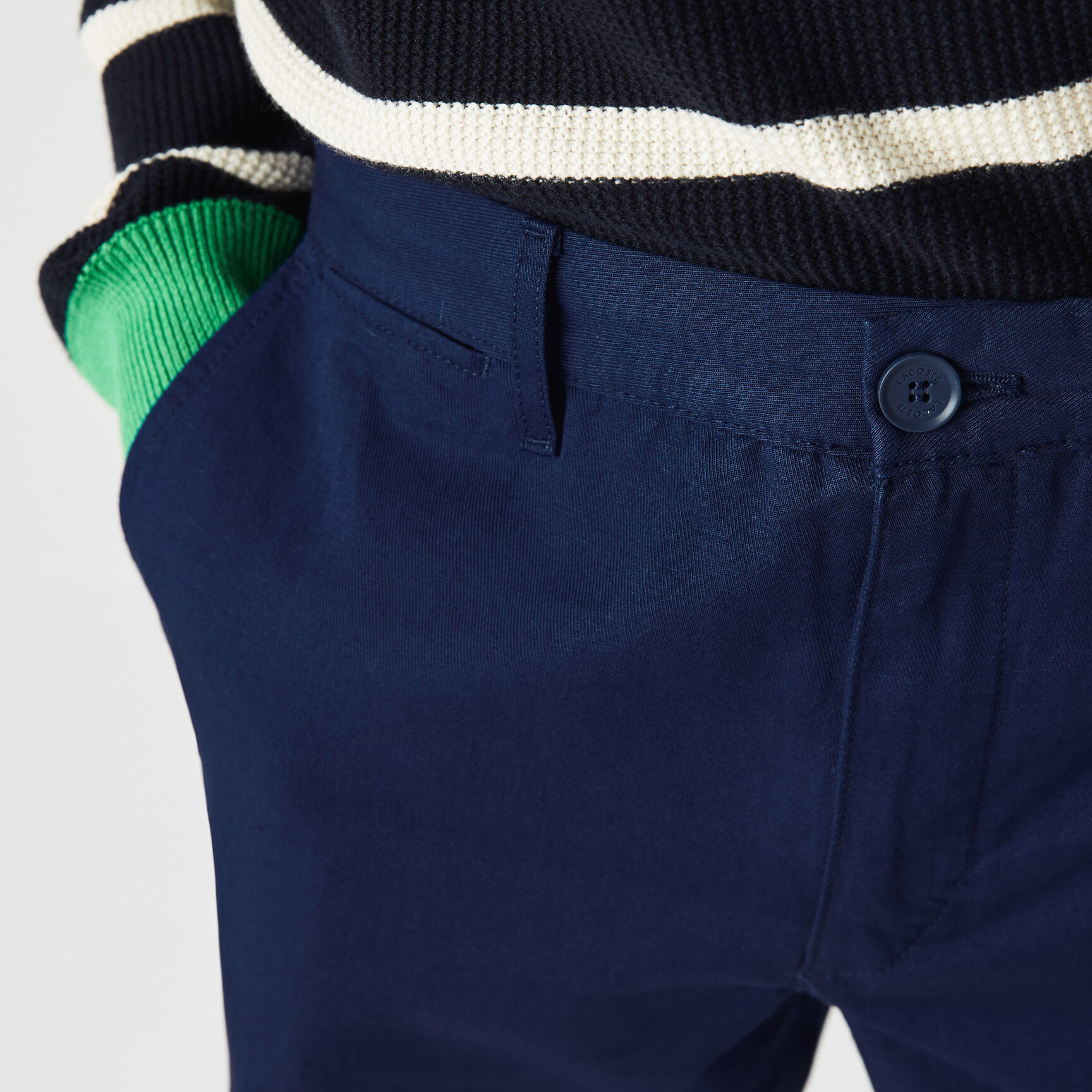 سروال التشينو للرجال من القطن والكتان