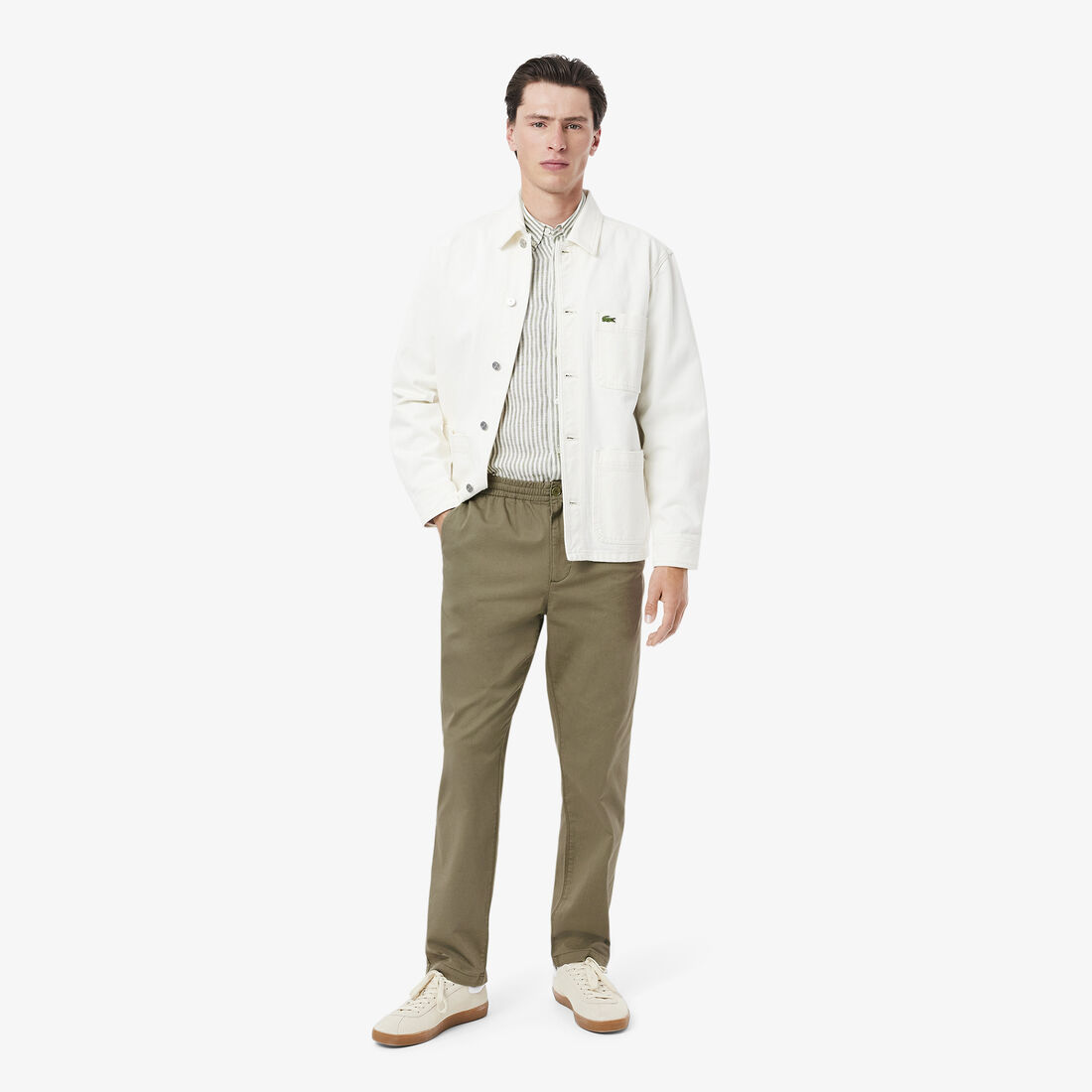 بنطال تشينو من القطن الجبردين بقصّة عادية Regular Fit Cotton Gabardine Chino Pants - XH0062-00-BMY
