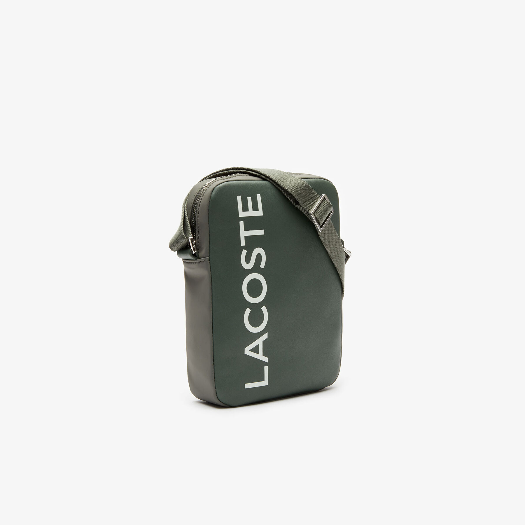 Men's L.12.12 Signature Leather Cross Body Bag lacoste men s l 12 12 signature leather cross body bag