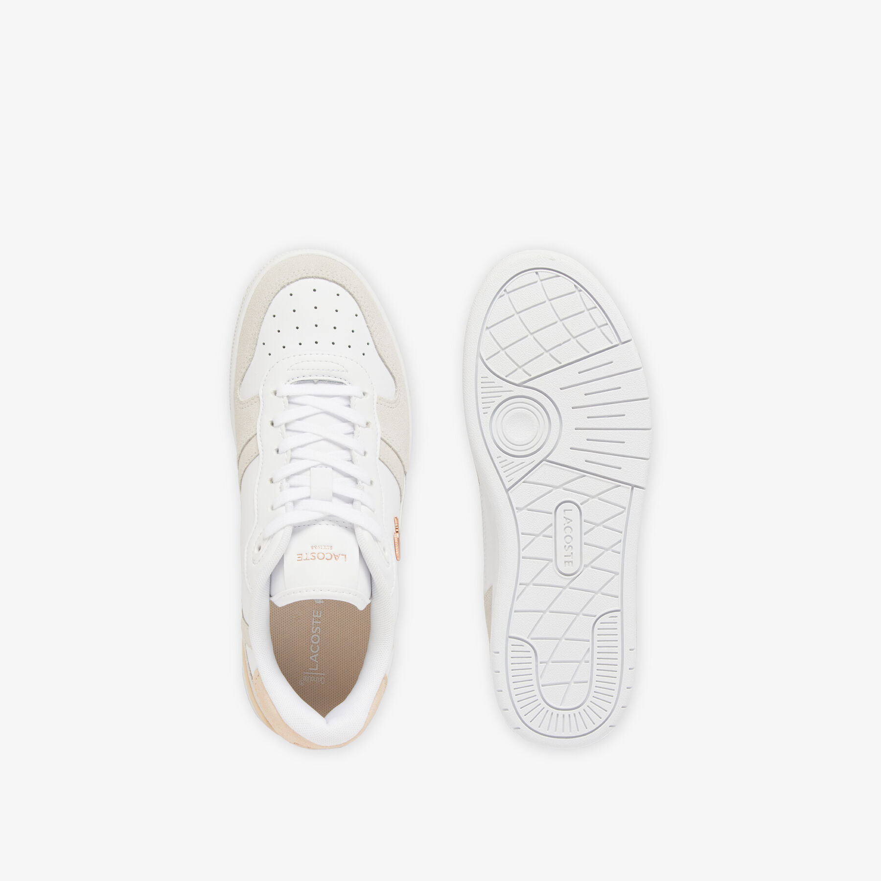 Women's T-Clip Set Leather Sneakers - 48SFA0043-1Y9