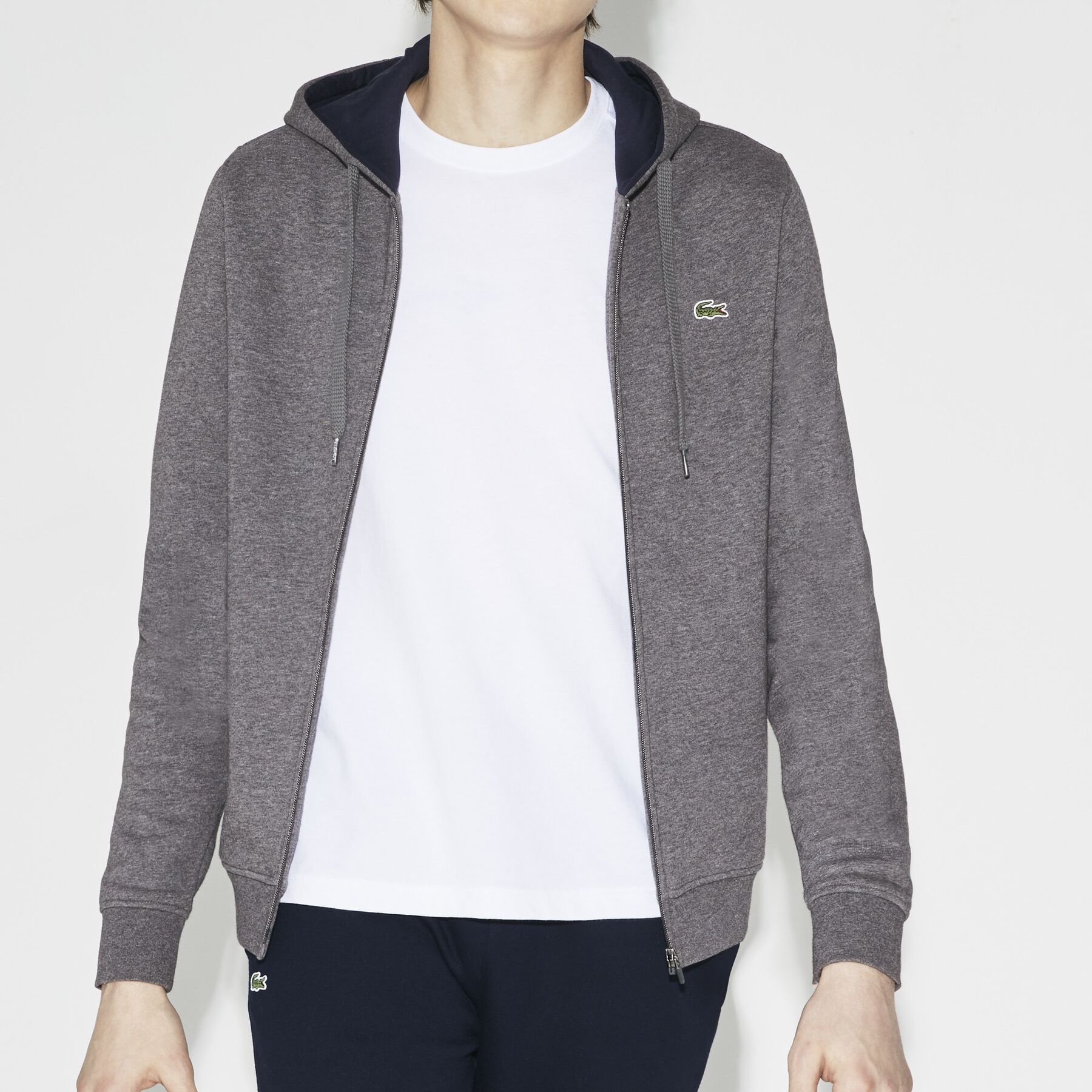 Men's Lacoste SPORT Tennis hooded zippered sweatshirt in fleece men s lacoste sport tennis hooded zippered sweatshirt in fleece