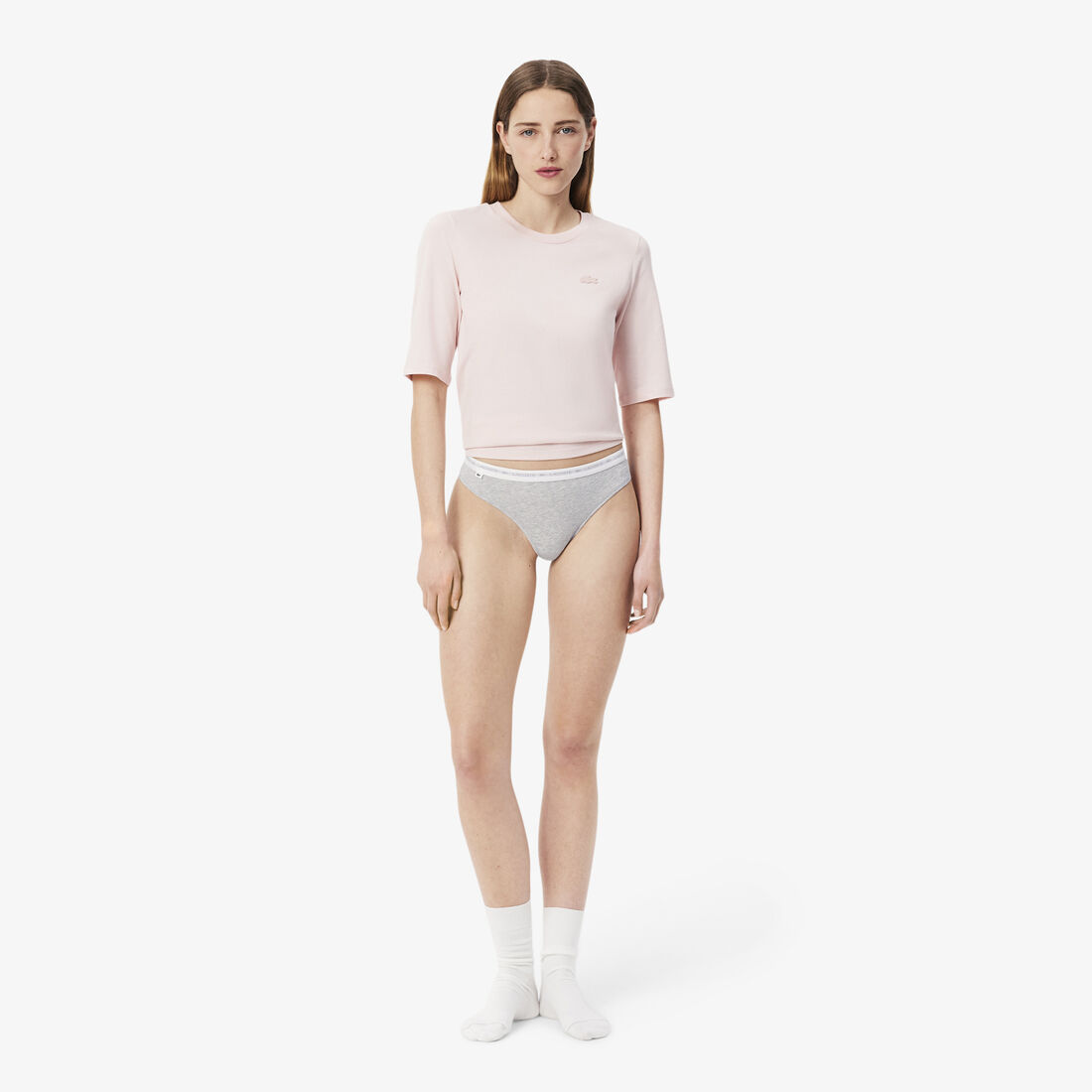 طقم ثونغ قطن مطاطي بتصميم رفيع ، 3 قطع 3-Pack Thongs - 8F1341-00-NUA