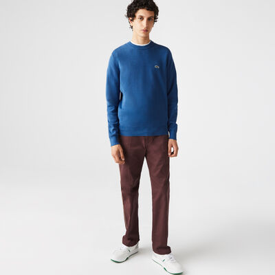 Men’s Crew Neck Textured Organic Cotton Sweater