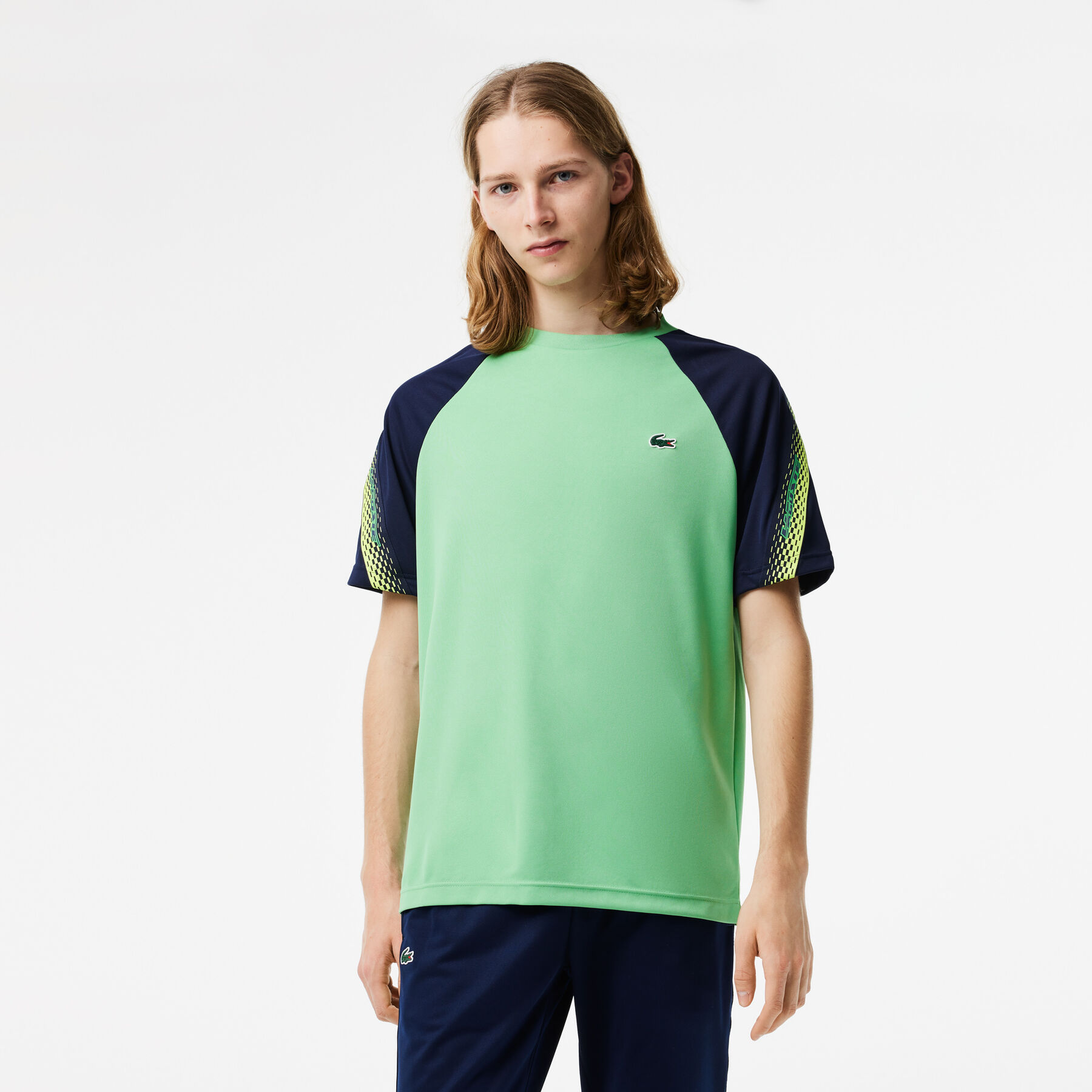 Men's Lacoste Sport Regular Fit Logo Stripe T-shirt Men's Lacoste Sport Regular Fit Logo Stripe T-shirt