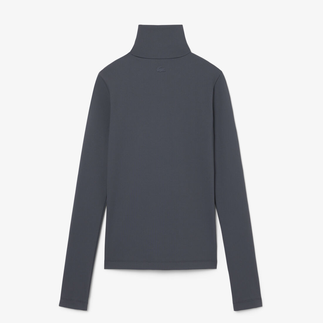 lacoste runway high neck printed stretch t shirt