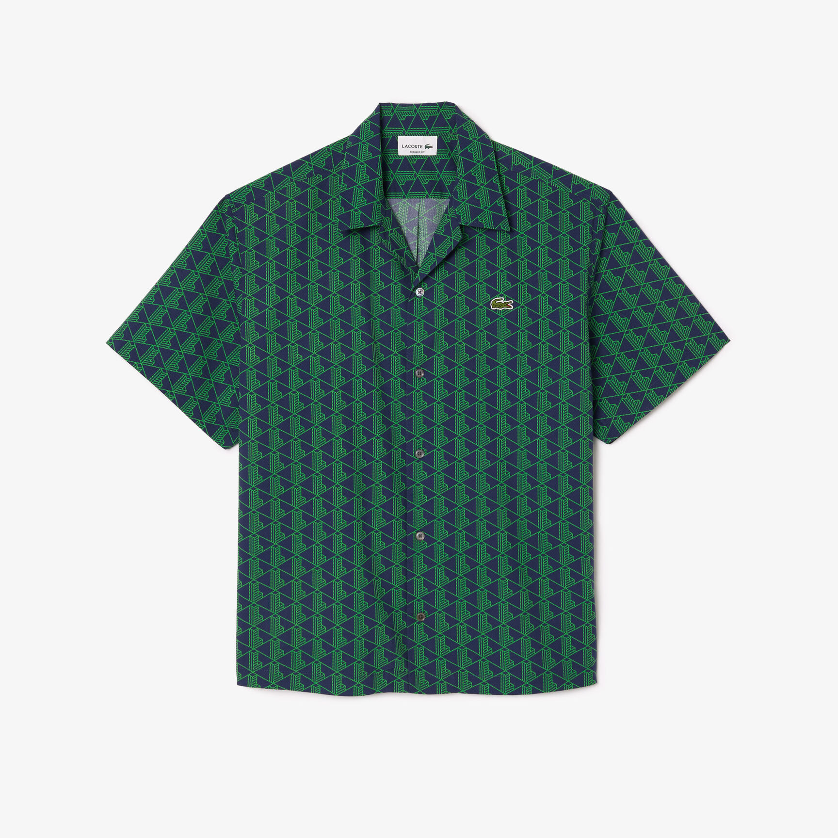 Short Sleeved Monogram Print Shirt - CH8792-00-IQ0