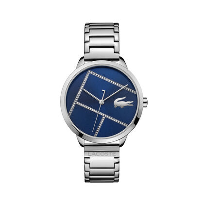 ساعة بمينا أزرق وشعار Lacoste للنساء مجموعة Lexi