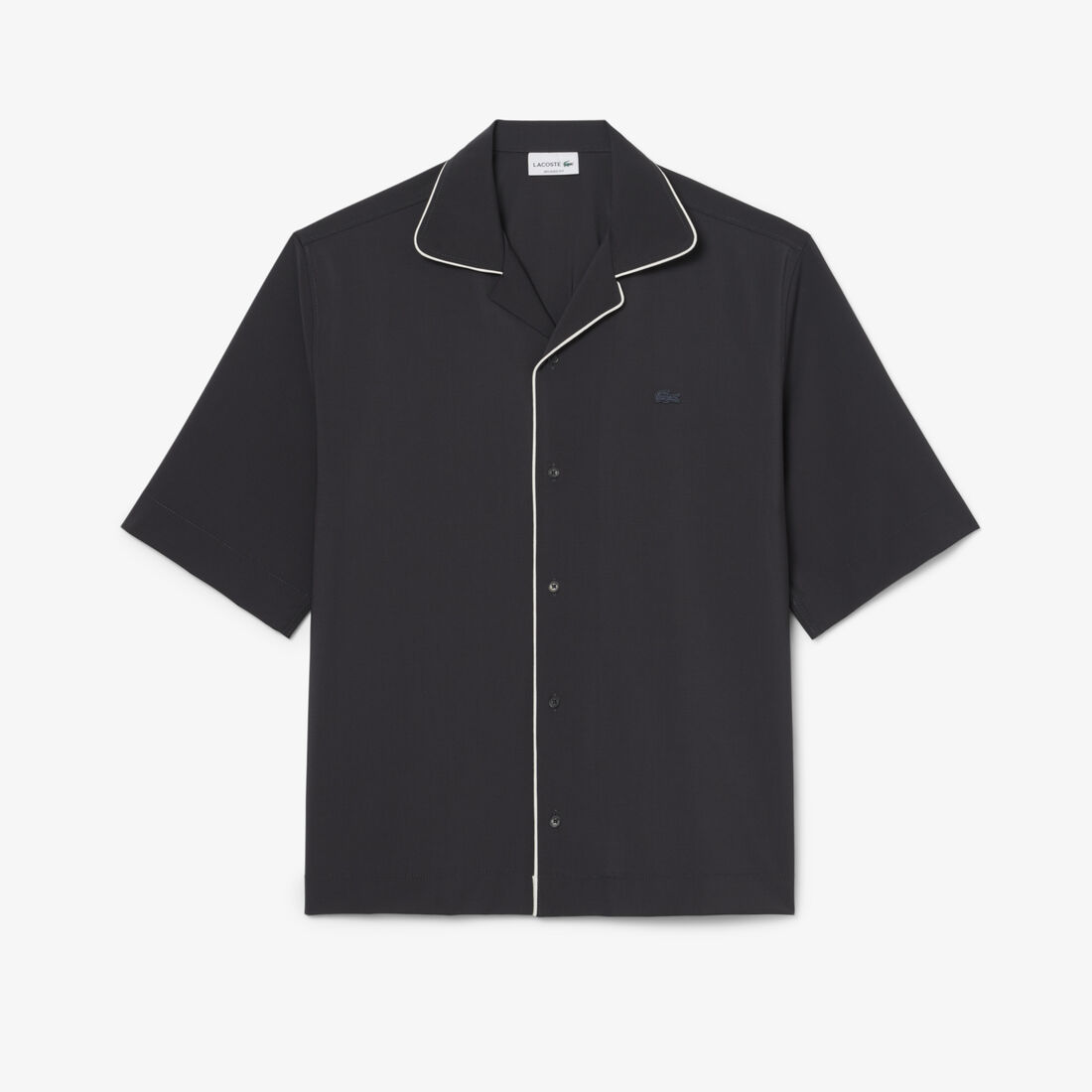 Relaxed Fit Short Sleeved Wool Shirt Relaxed Fit Short Sleeved Wool Shirt - CH2401-00-S5T