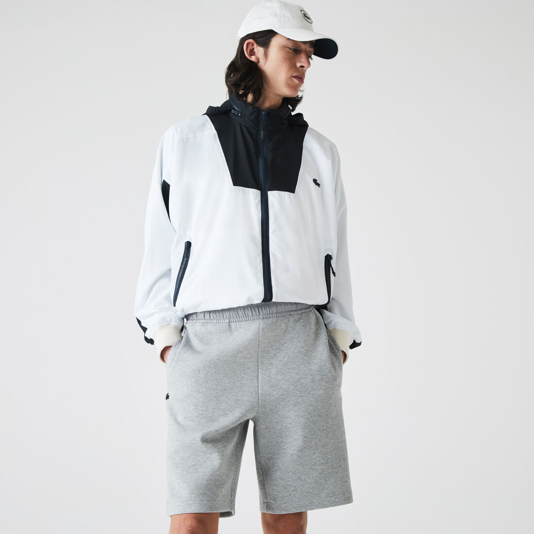 Men’s Bimaterial Cotton Blend Shorts