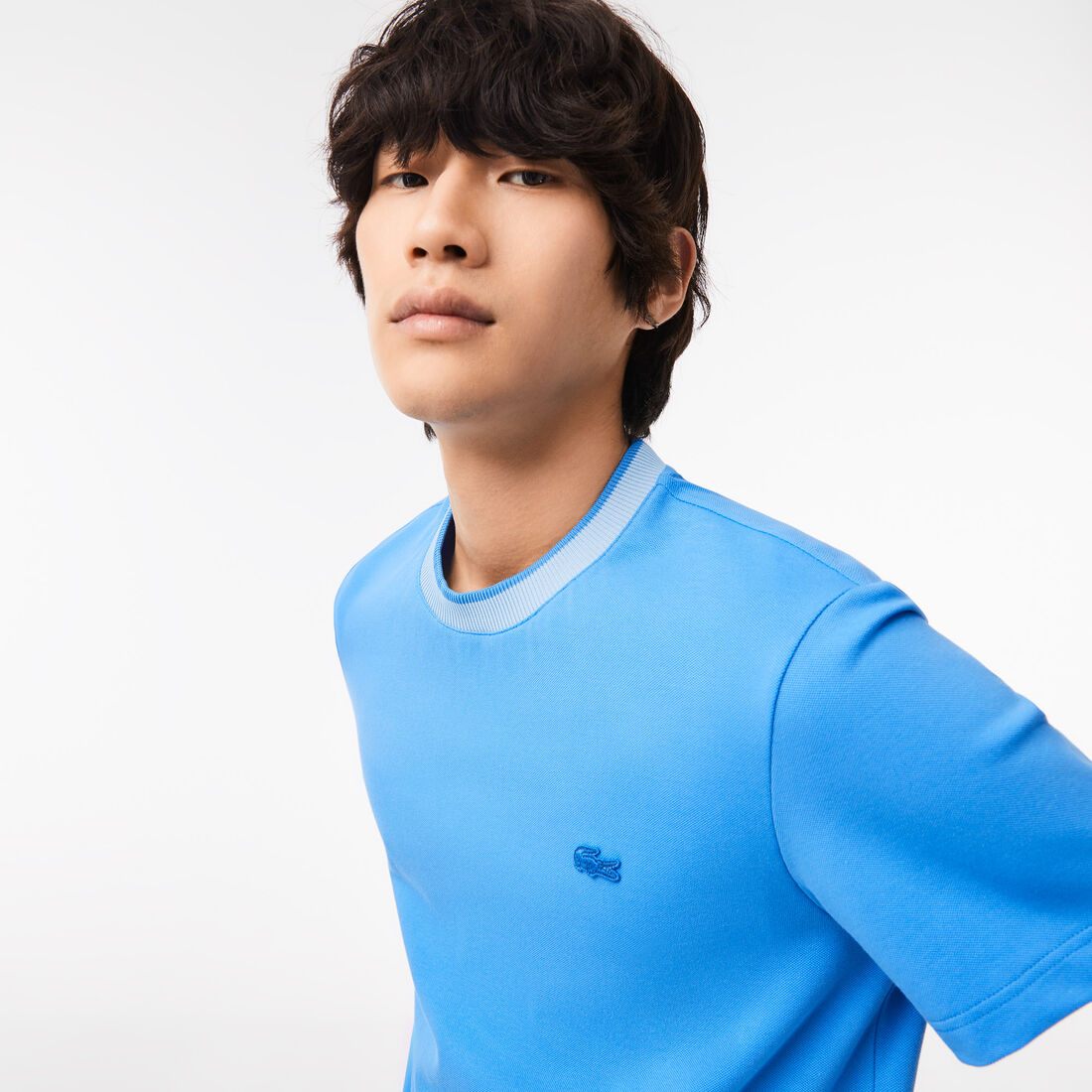 Men's Lacoste Regular Fit Stretch Pique T-shirt Men's Lacoste Regular Fit Stretch Pique T-shirt