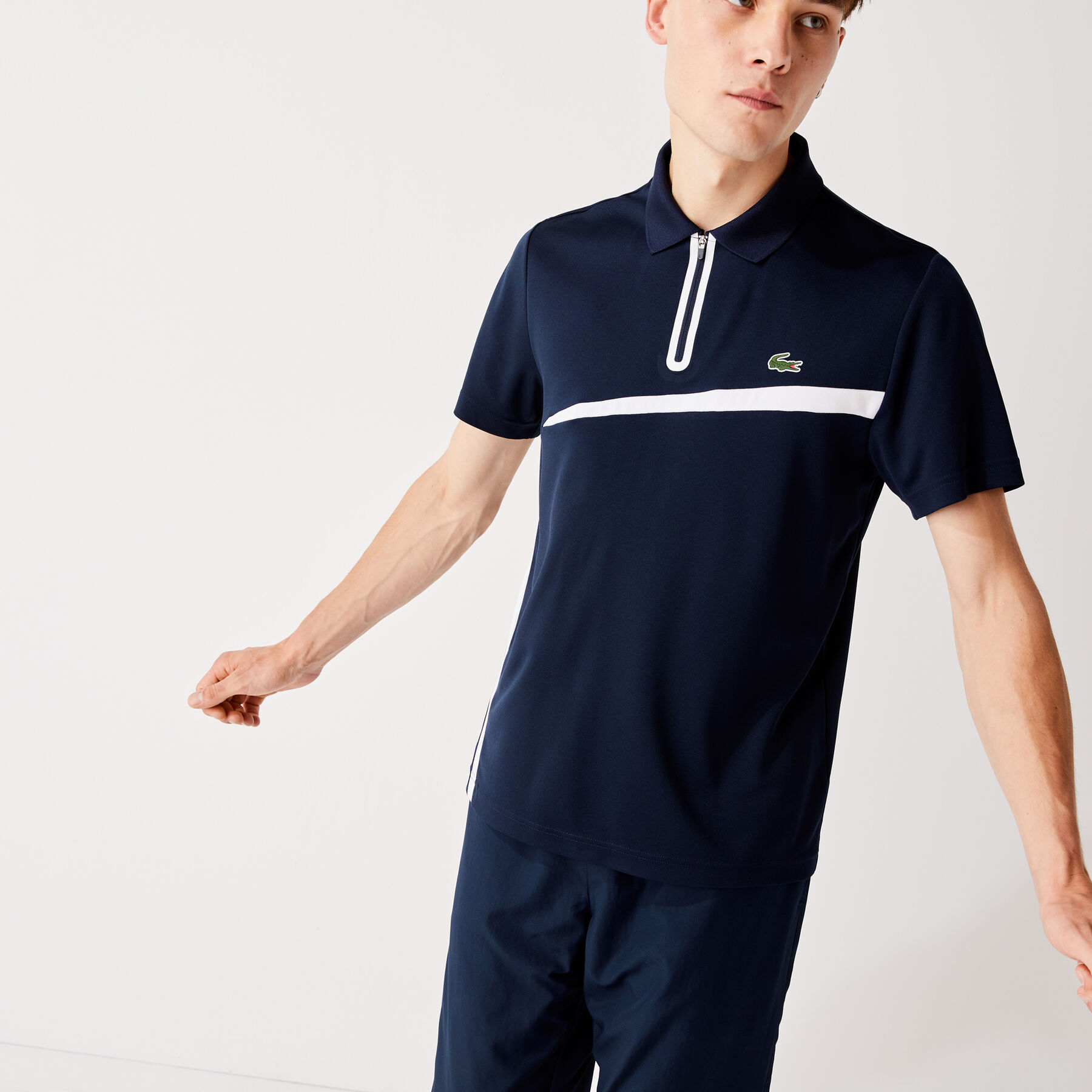 Men's Lacoste SPORT Paneled Breathable Piqué Tennis Polo Shirt men s lacoste sport paneled breathable piqu tennis polo shirt
