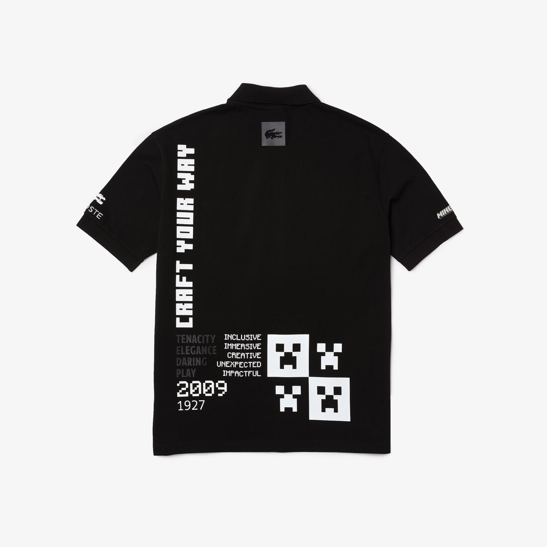 تيشيرت بولو قطن عضوي بقصة فضفاضة للرجال مجموعة Lacoste L!VE x Minecraft تيشيرت بولو قطن عضوي بقصة فضفاضة للرجال مجموعة Lacoste L!VE x Minecraft