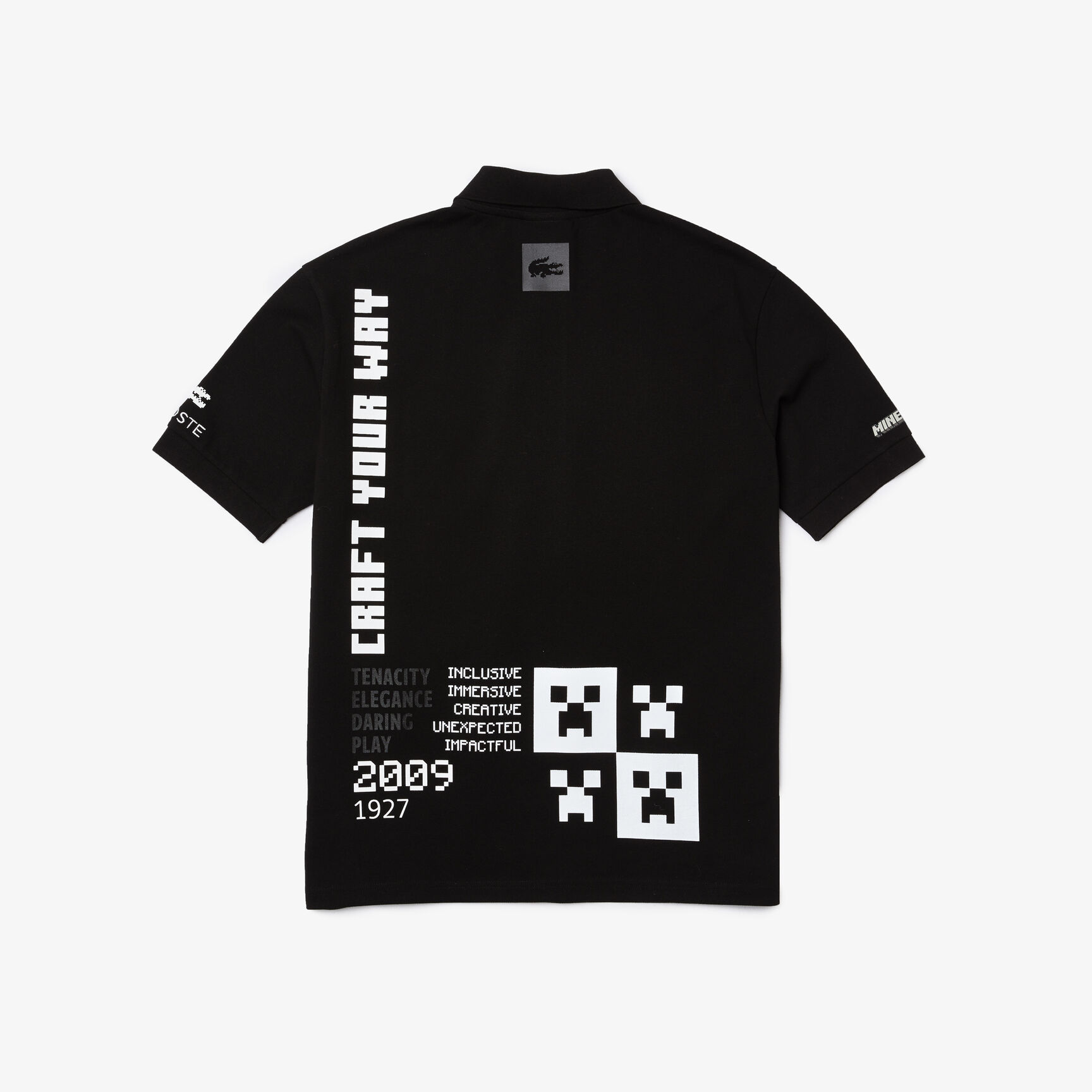 تيشيرت بولو قطن عضوي بقصة فضفاضة للرجال مجموعة Lacoste L!VE x Minecraft تيشيرت بولو قطن عضوي بقصة فضفاضة للرجال مجموعة Lacoste L!VE x Minecraft