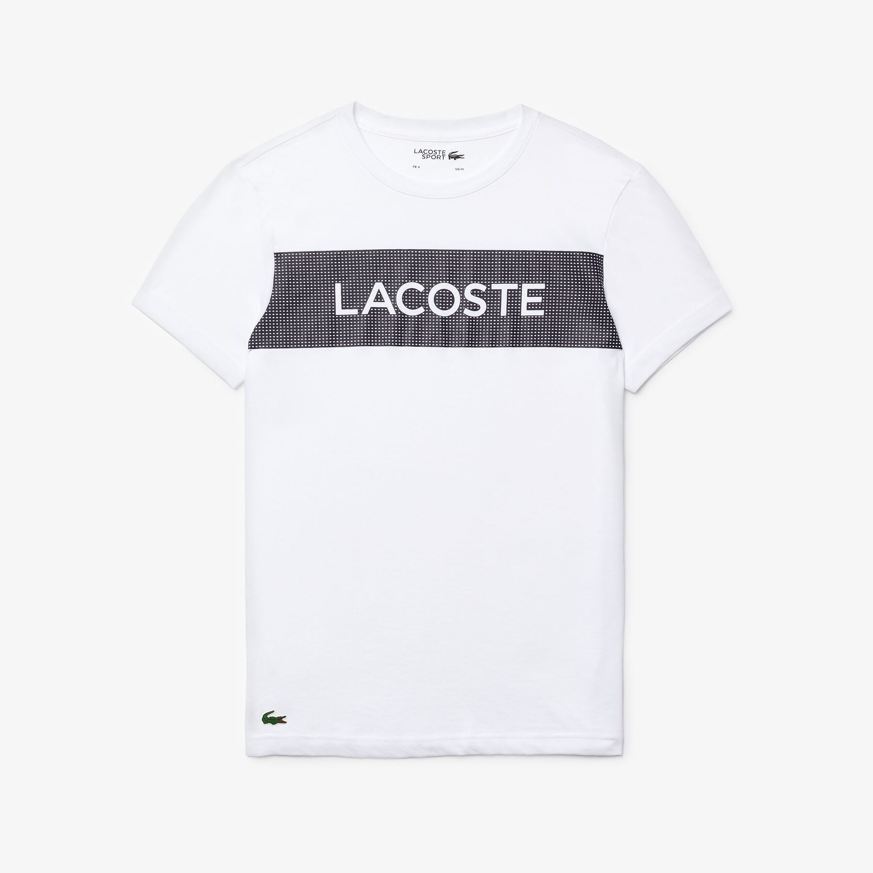 men s lacoste sport printed breathable t shirt