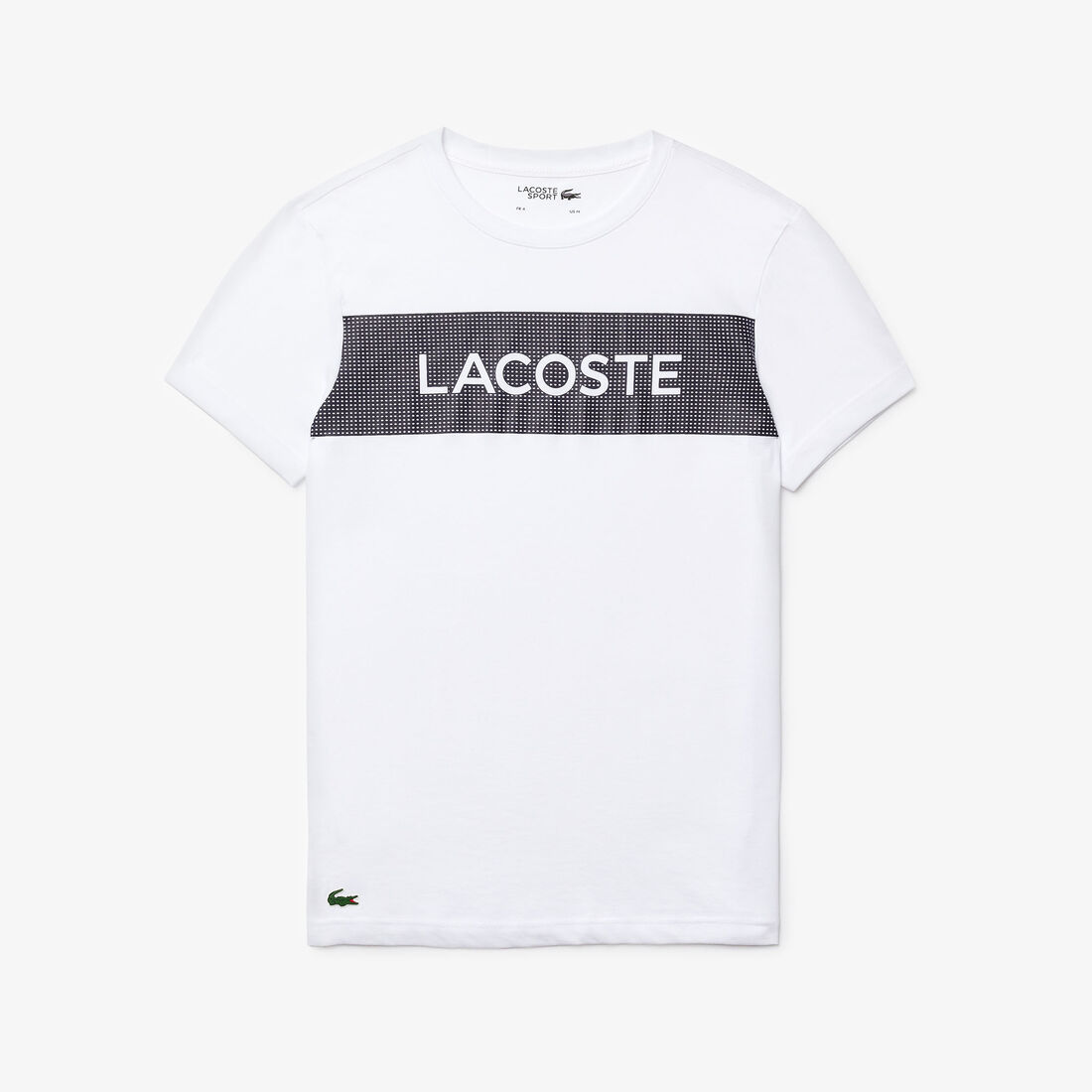قميص تي-شيرت للرجال من مجموعة Lacoste SPORT مزدان بطبعات أنيقة قميص تي-شيرت للرجال من مجموعة Lacoste SPORT مزدان بطبعات أنيقة