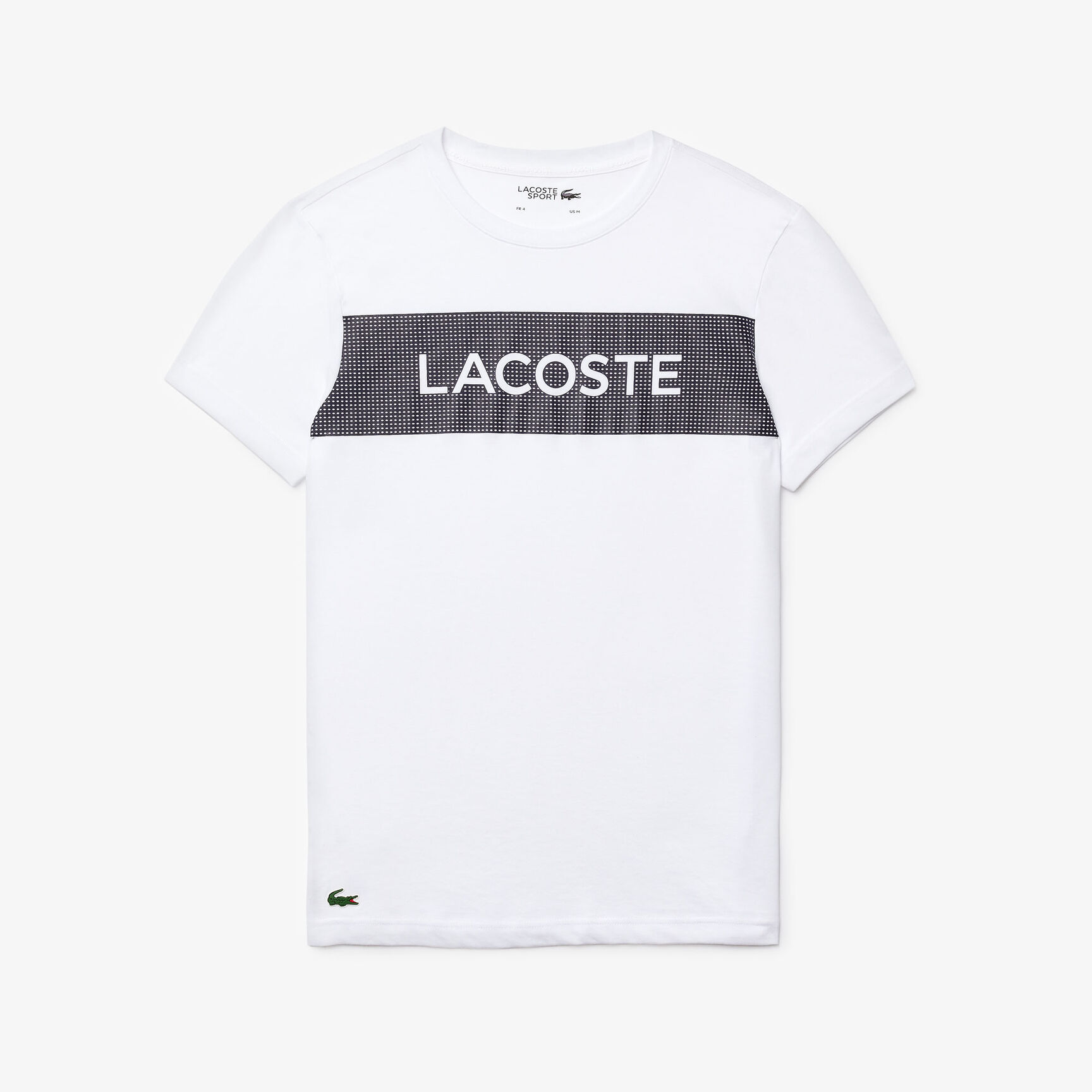 قميص تي-شيرت للرجال من مجموعة Lacoste SPORT مزدان بطبعات أنيقة قميص تي-شيرت للرجال من مجموعة Lacoste SPORT مزدان بطبعات أنيقة