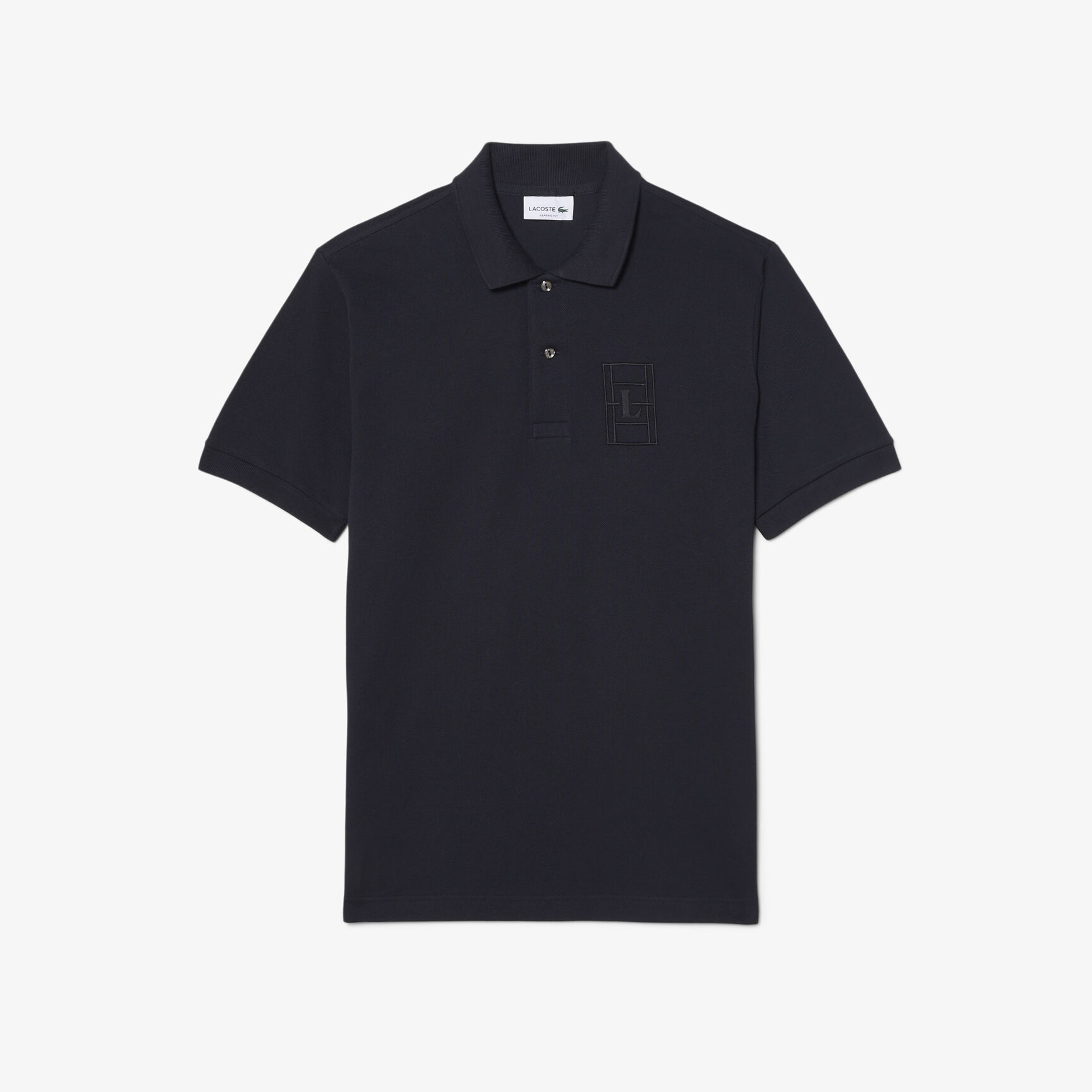 Classic Fit Embroidery Detail Petit Pique Polo Shirt - PH1751-00-350