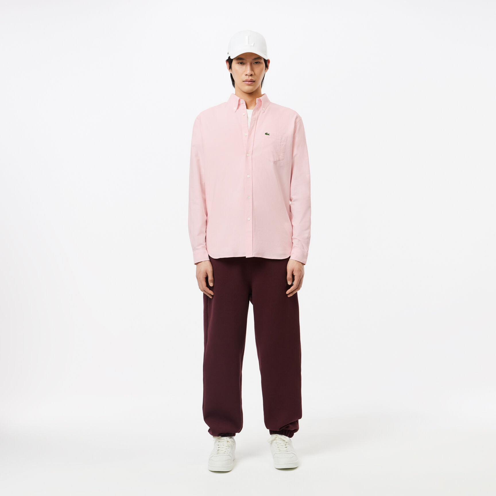 Regular fit cotton Oxford shirt - CH1911-00-7FD