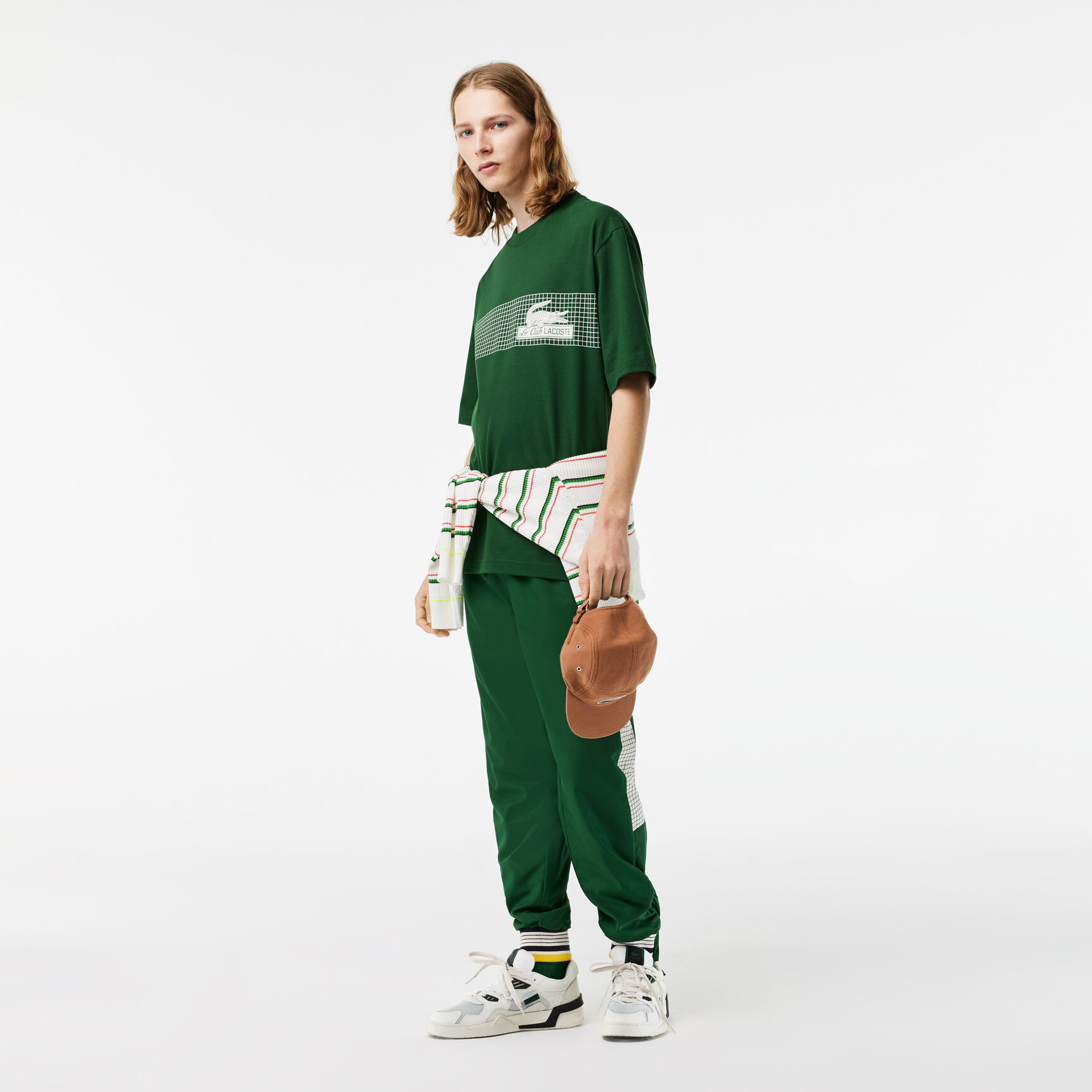 Men's Lacoste Loose Fit Tennis Print T-shirt Men's Lacoste Loose Fit Tennis Print T-shirt