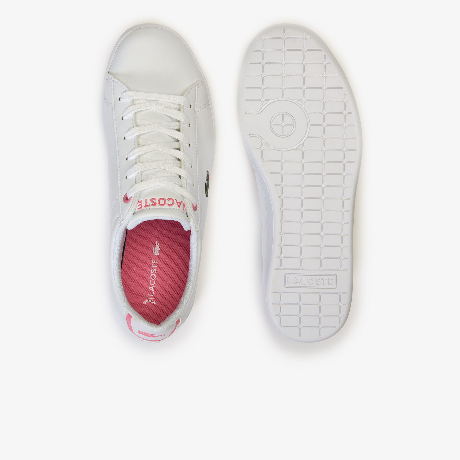 lacoste juniors  carnaby evo synthetic trainers
