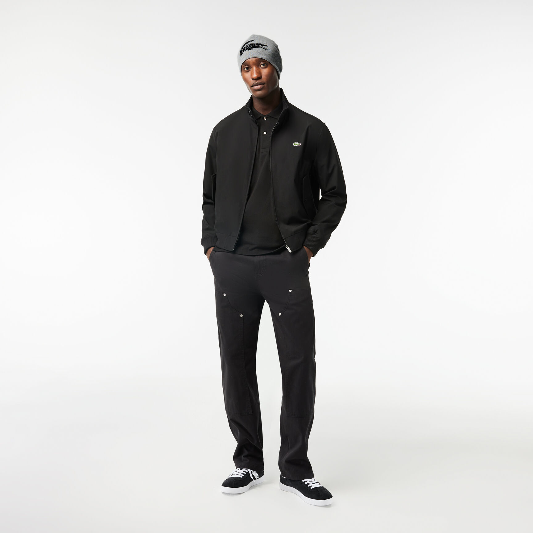 Unisex Lacoste Contrast Crocodile Reversible Beanie - RB0059-00-X8I