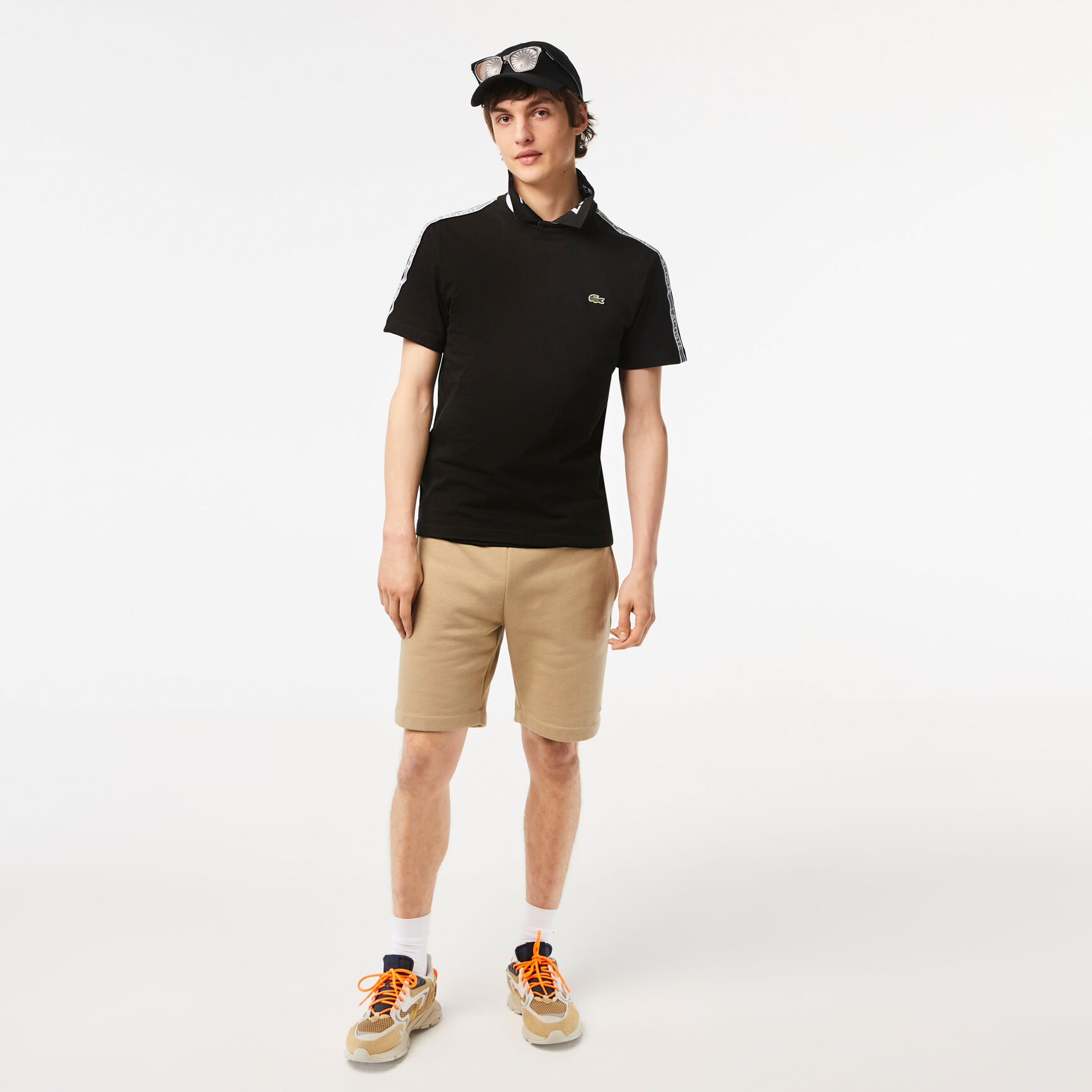 Men's Lacoste Regular Fit Logo Stripe T-shirt Men's Lacoste Regular Fit Logo Stripe T-shirt