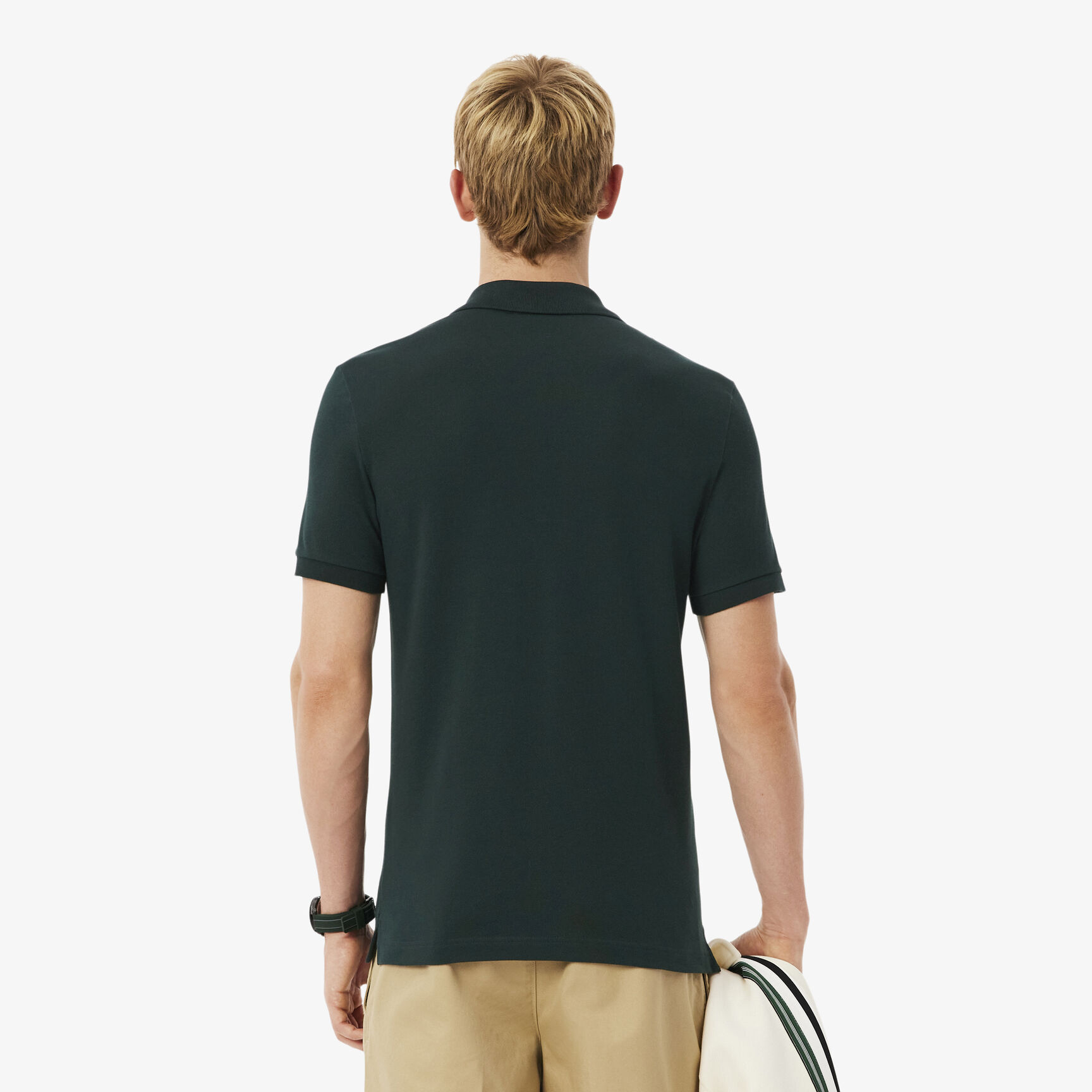 قميص بولو بيكيه بقصة ضيقة L.12.12 Slim Fit L.12.12 Pique Polo Shirt - PH4012-00-YZP