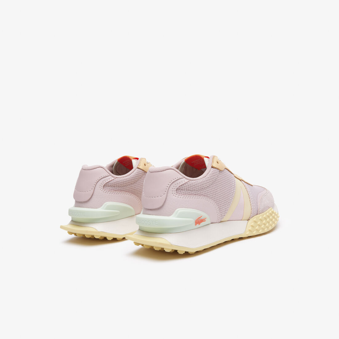 Women's Lacoste L-Spin Deluxe Leather Colour-Block Trainers Women's Lacoste L-Spin Deluxe Leather Colour-Block Trainers