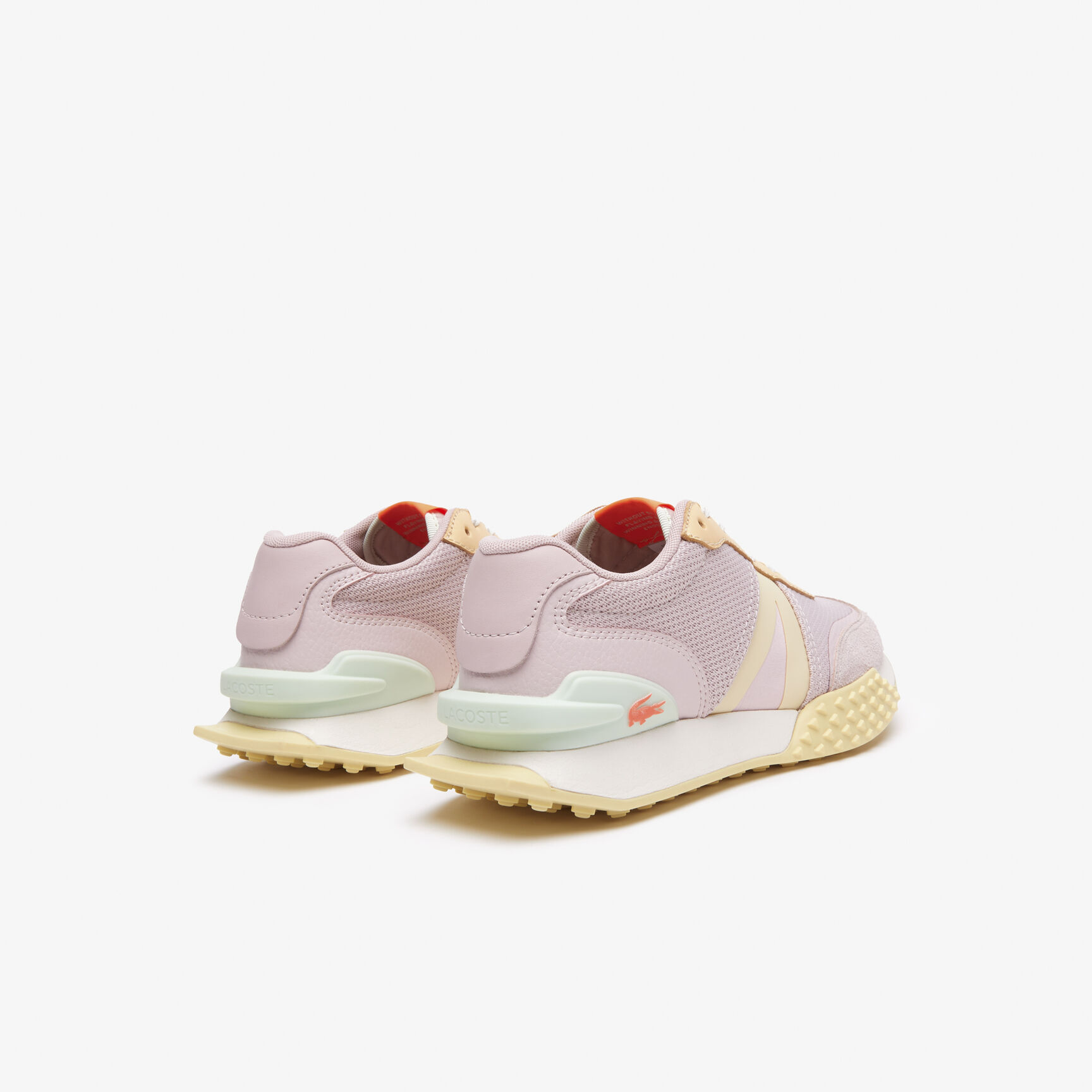 Women's Lacoste L-Spin Deluxe Leather Colour-Block Trainers Women's Lacoste L-Spin Deluxe Leather Colour-Block Trainers