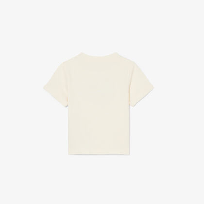 Crocodile Embroidery Cotton T-shirt