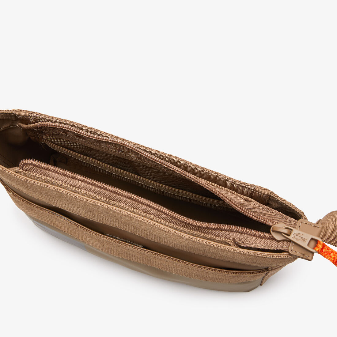 Men's Lacoste Signature Print Water-Repellent Reporter Bag Men's Lacoste Signature Print Water-Repellent Reporter Bag