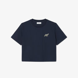 Relaxed Fit Badge Accent Cotton T-shirt