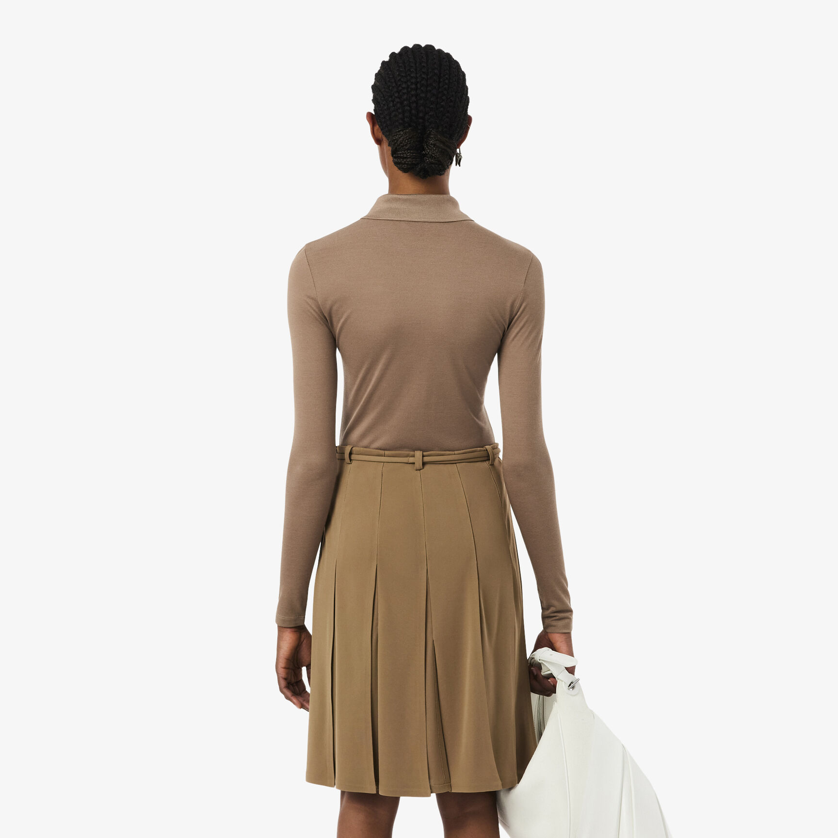 Runway Slim Fit Long Silk Sleeved Polo Shirt - PF3054-00-52I