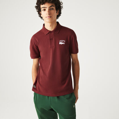 Men's Lacoste Branded Stretch Mini Piqué Polo Shirt