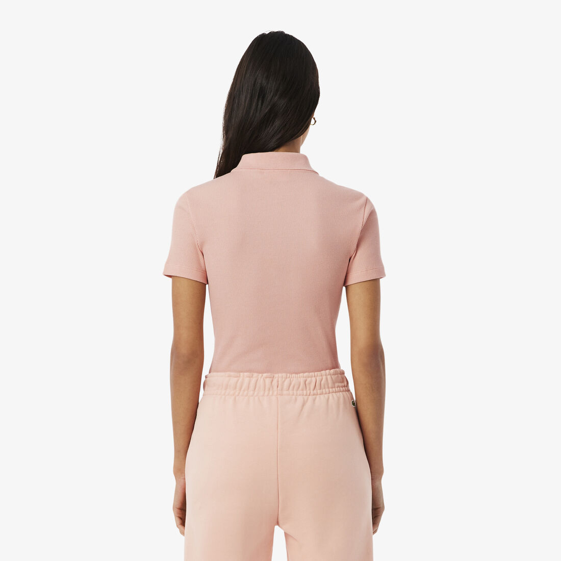 Slim Fit L.12.D Ribbed Cotton Polo Shirt Slim Fit L.12.D Ribbed Cotton Polo Shirt - DF5377-00-UI2