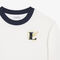 lacoste oversized embroidery detail jersey t shirt