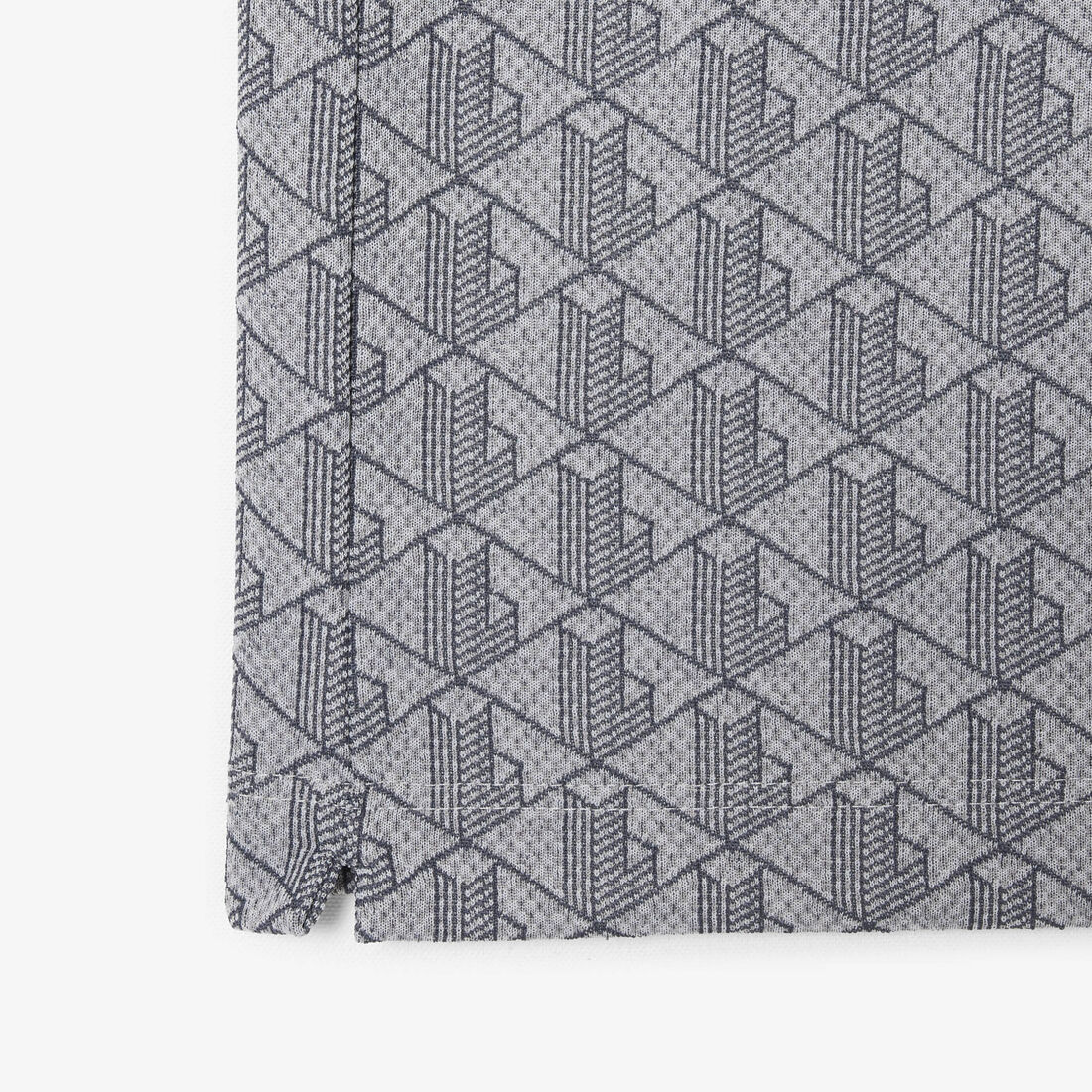 قميص بولو كلاسيكي بقصّة كلاسيكية من قماش الجاكار أحادي اللون Classic Fit Monogram Jacquard Polo Shirt - DH1417-00-41I