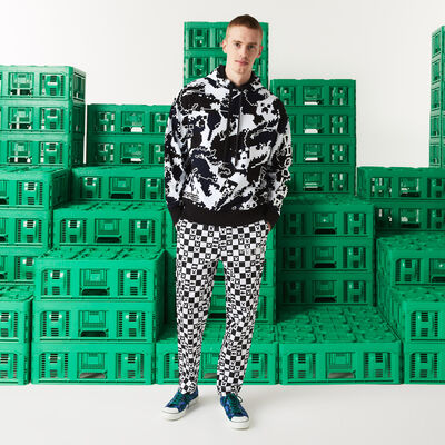 Men's Lacoste X Minecraft Print Organic Cotton Sweatshirt