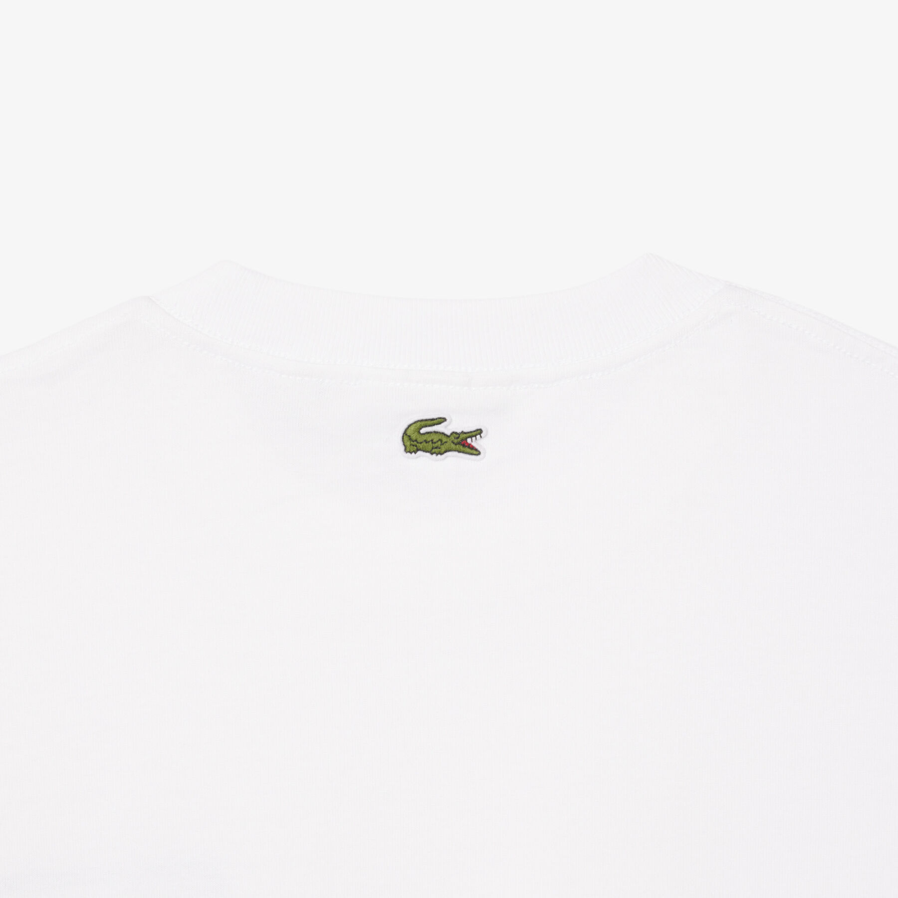 lacoste loose fit thick jersey t shirt