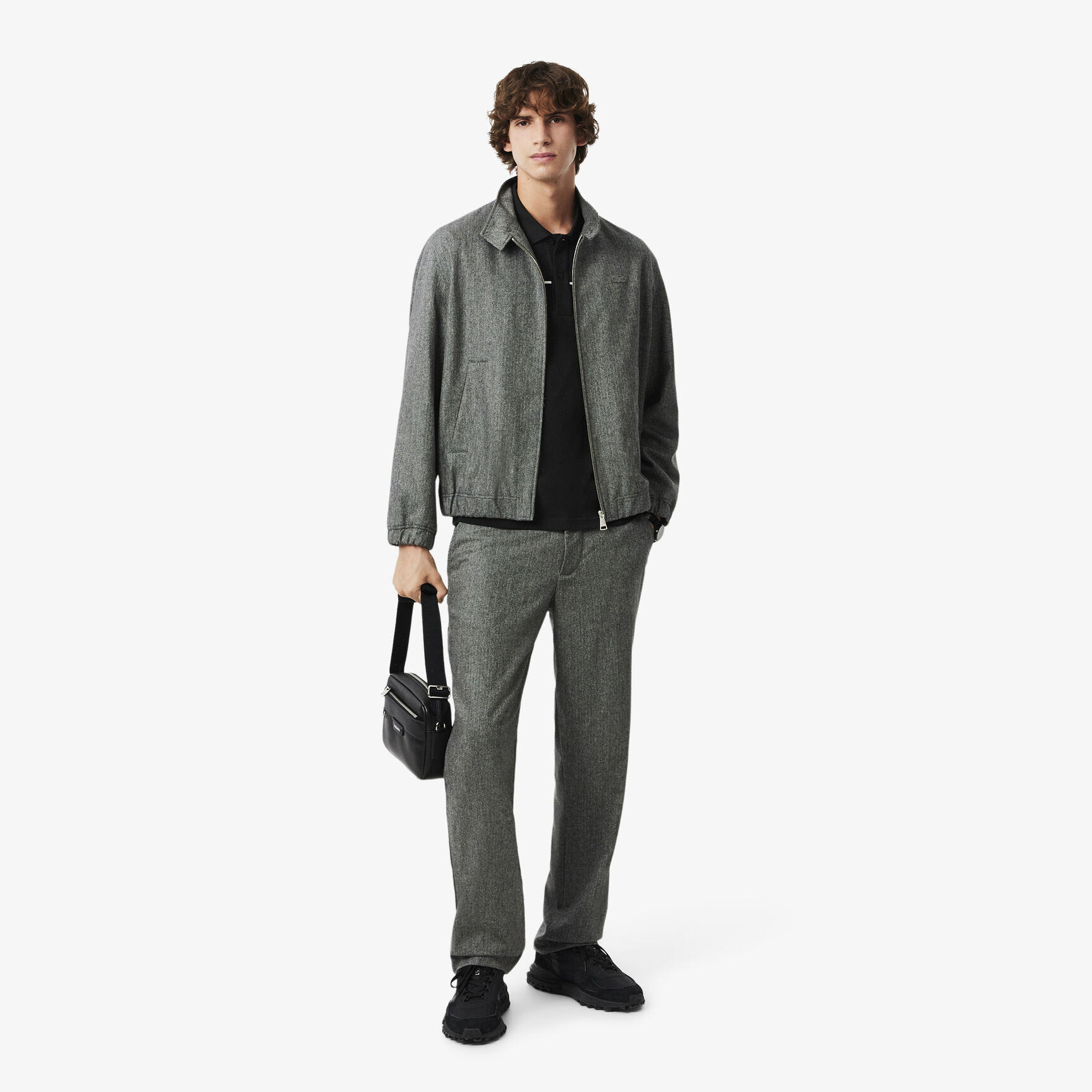 تيشيرت بولو L.12.12 بقصة عادية وتفاصيل شعارية Regular Fit Logo Trim L.12.12 Polo Shirt - PH9863-00-031