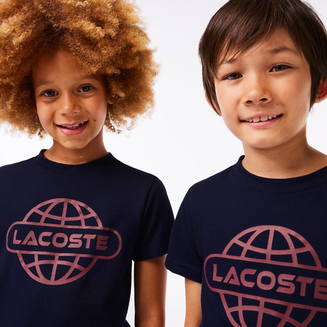 تي شيرت جيرسيه قطن مزين باسم الماركة Cotton Jersey Planet Print T-shirt - TJ1154-00-166