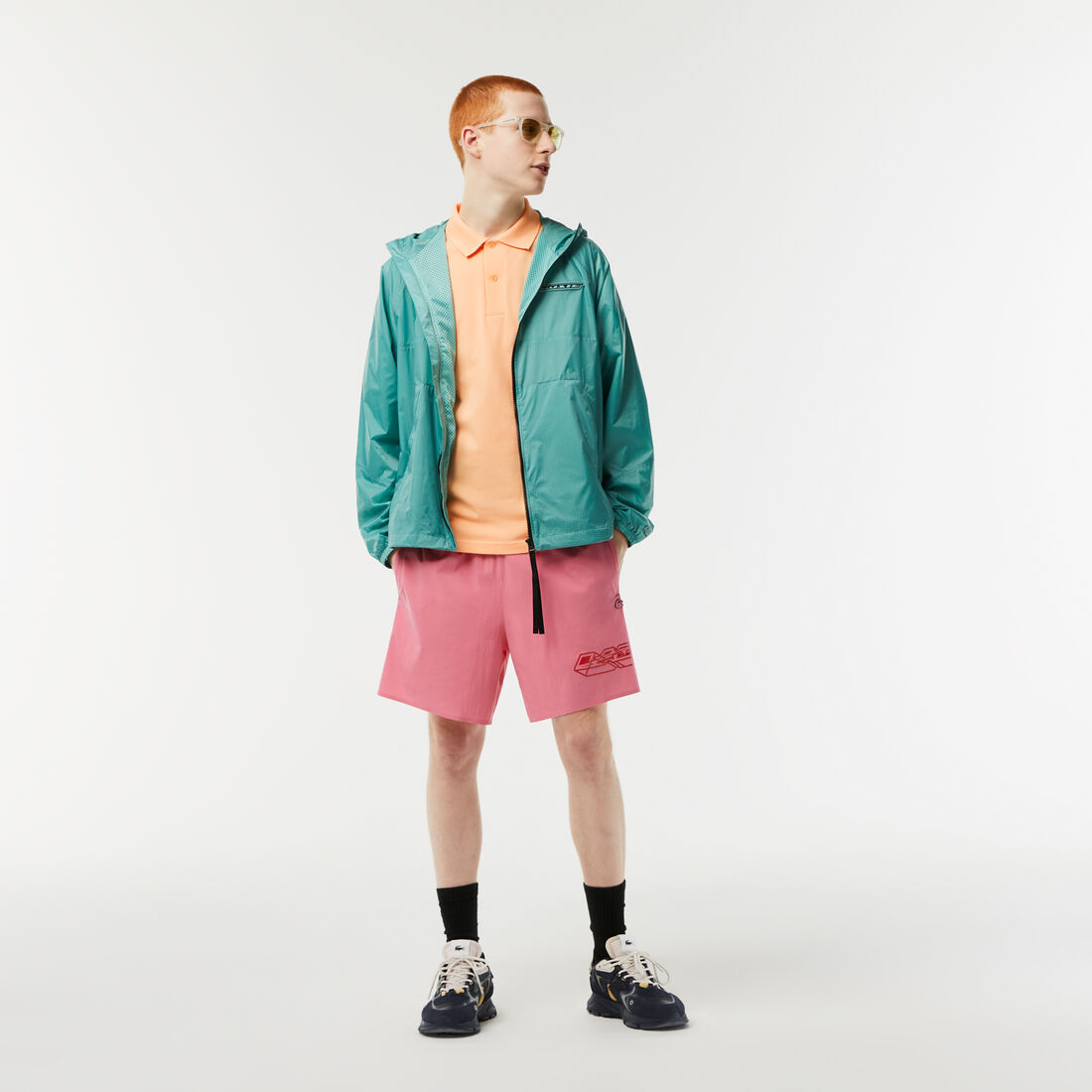 تيشيرت بولو لاكوست بيكيه ميني مطاطي بشعار الماركة للرجال تيشيرت بولو لاكوست بيكيه ميني مطاطي بشعار الماركة للرجال