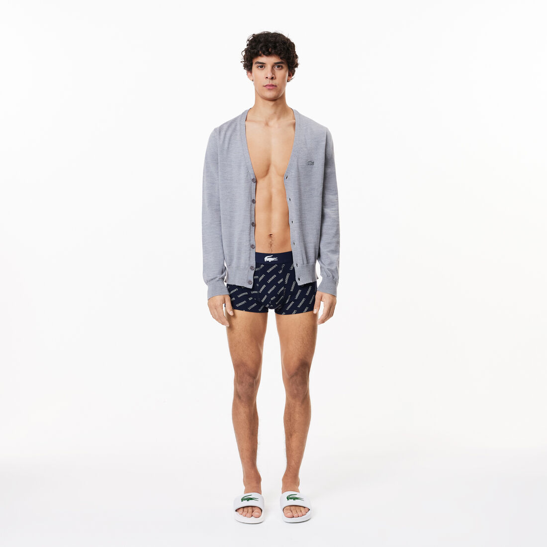 طقم بوكسر قطن مطاطي للرجال، 3 قطع Men’s Stretch Cotton Trunk 3-Pack - 5H1774-00-BCK